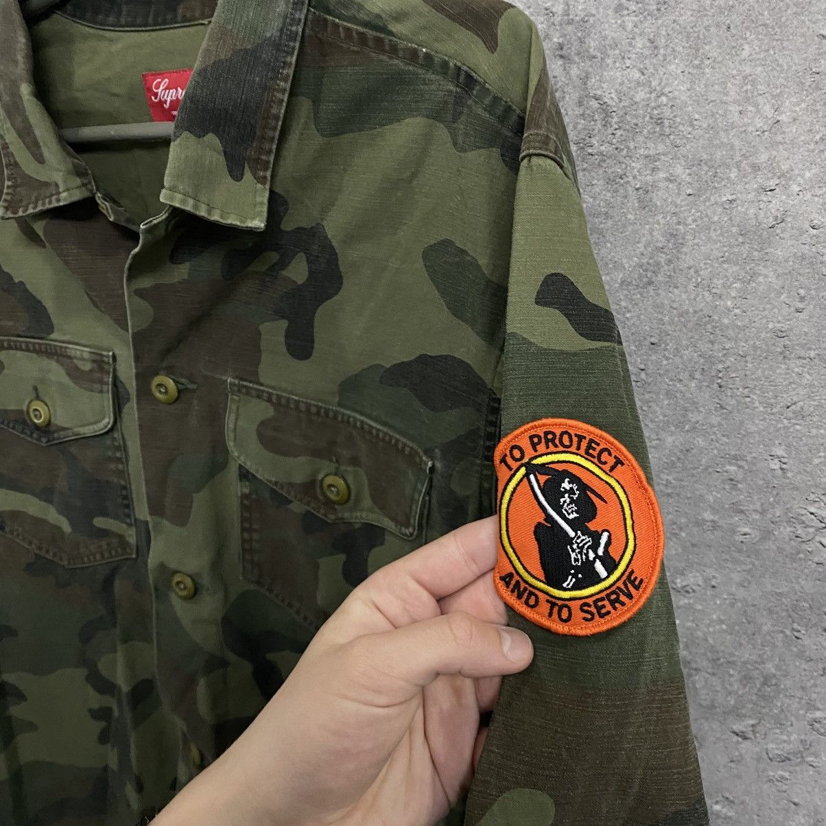 Supreme Vintage Supreme Military “Army” Overshirt Jacket Size US L / EU 52-54 / 3 - 7 Thumbnail