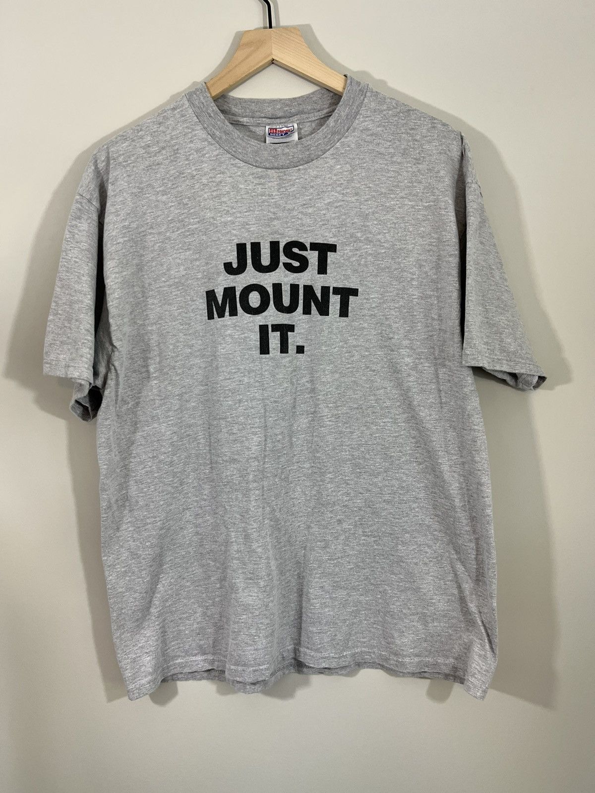 Vintage Vintage Nike Parody Just Mount It Sex Joke Tee Size US XL / EU 56 / 4 - 1 Thumbnail