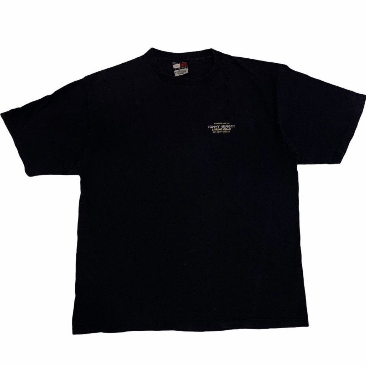 Tommy Hilfiger × Vintage Vintage 90s Tommy Hilfiger Sailing Gear Flag Tee Size US L / EU 52-54 / 3 - 2 Thumbnail