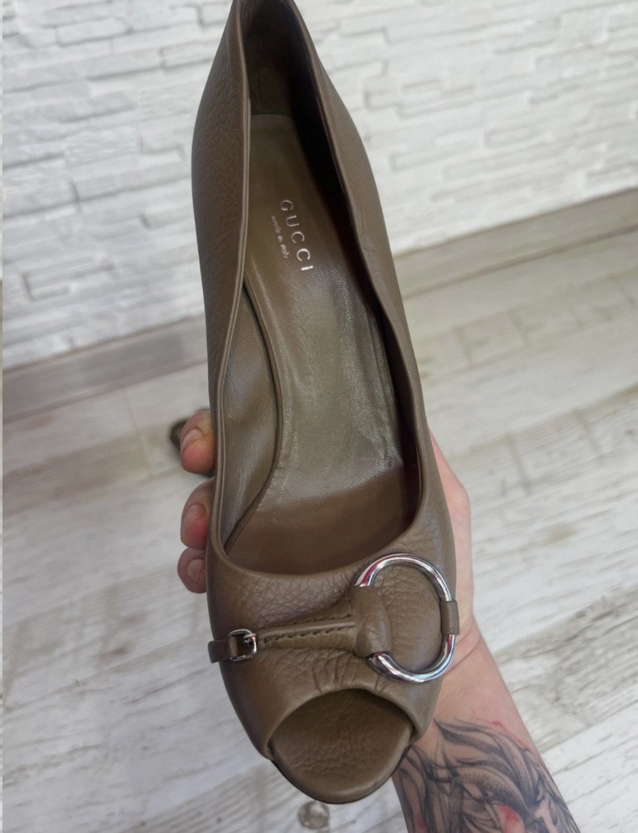 Gucci Gucci Horsebit Leather Pumps Block Heel Size 38 Size US 8 / IT 38 - 9 Thumbnail