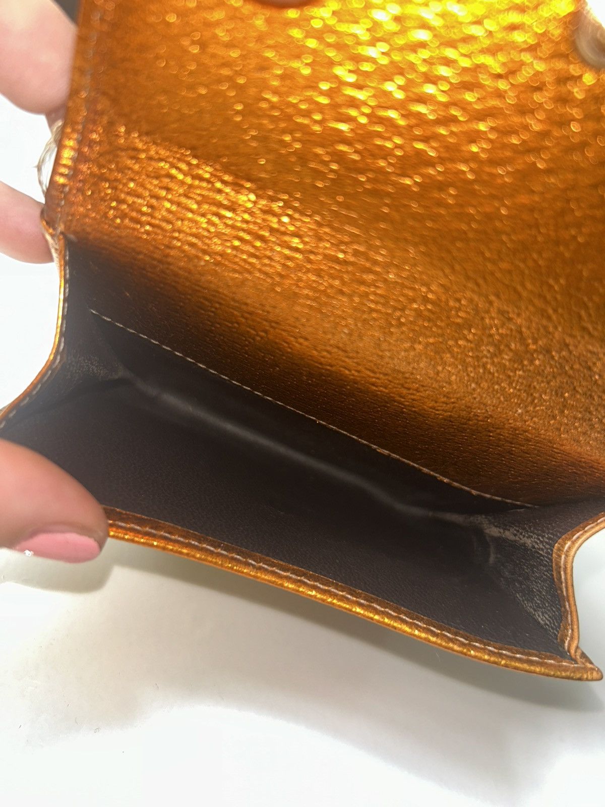 Gucci Gucci GG Compact Wallet w Bronze Interior (project piece) Size ONE SIZE - 9 Thumbnail