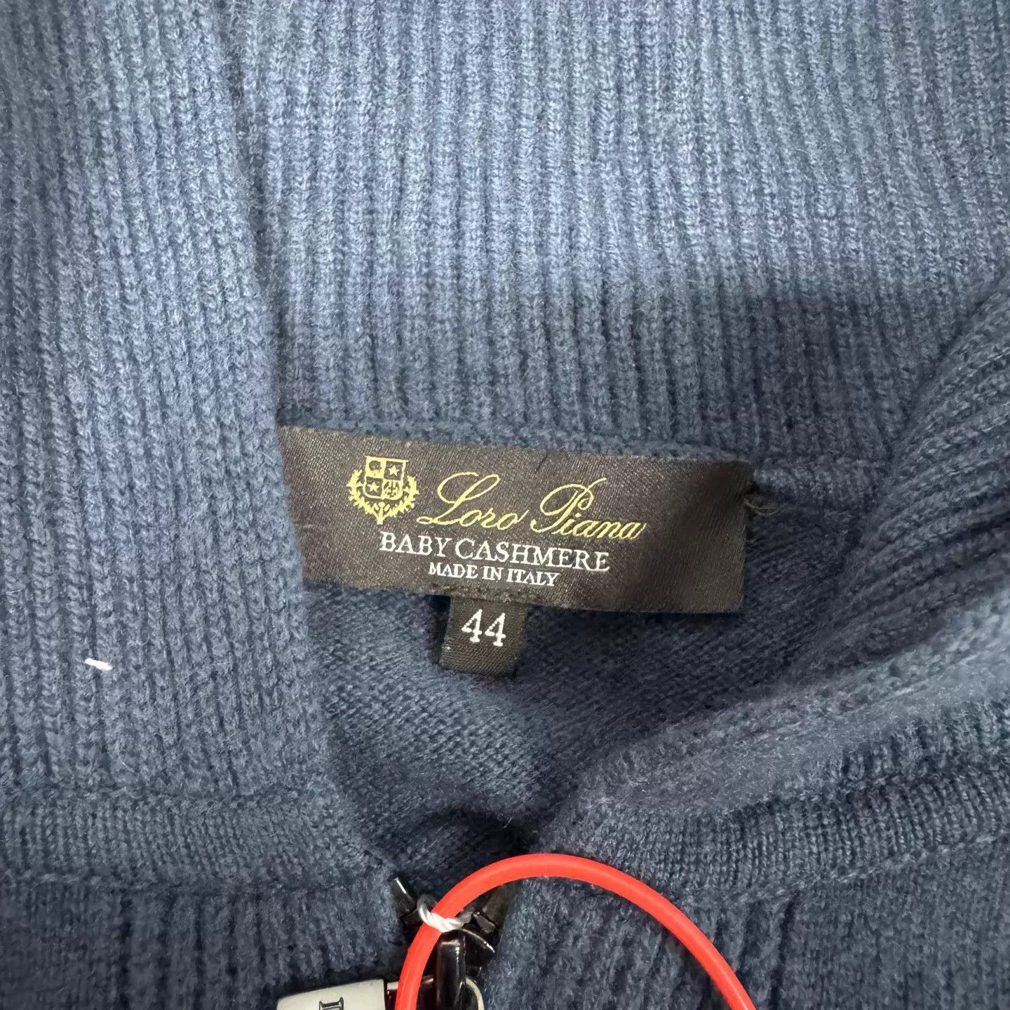 Loro Piana LP Navy Blue Baby Cashmere Zipper Hooded Jacket 44 Size US S / EU 44-46 / 1 - 5 Thumbnail