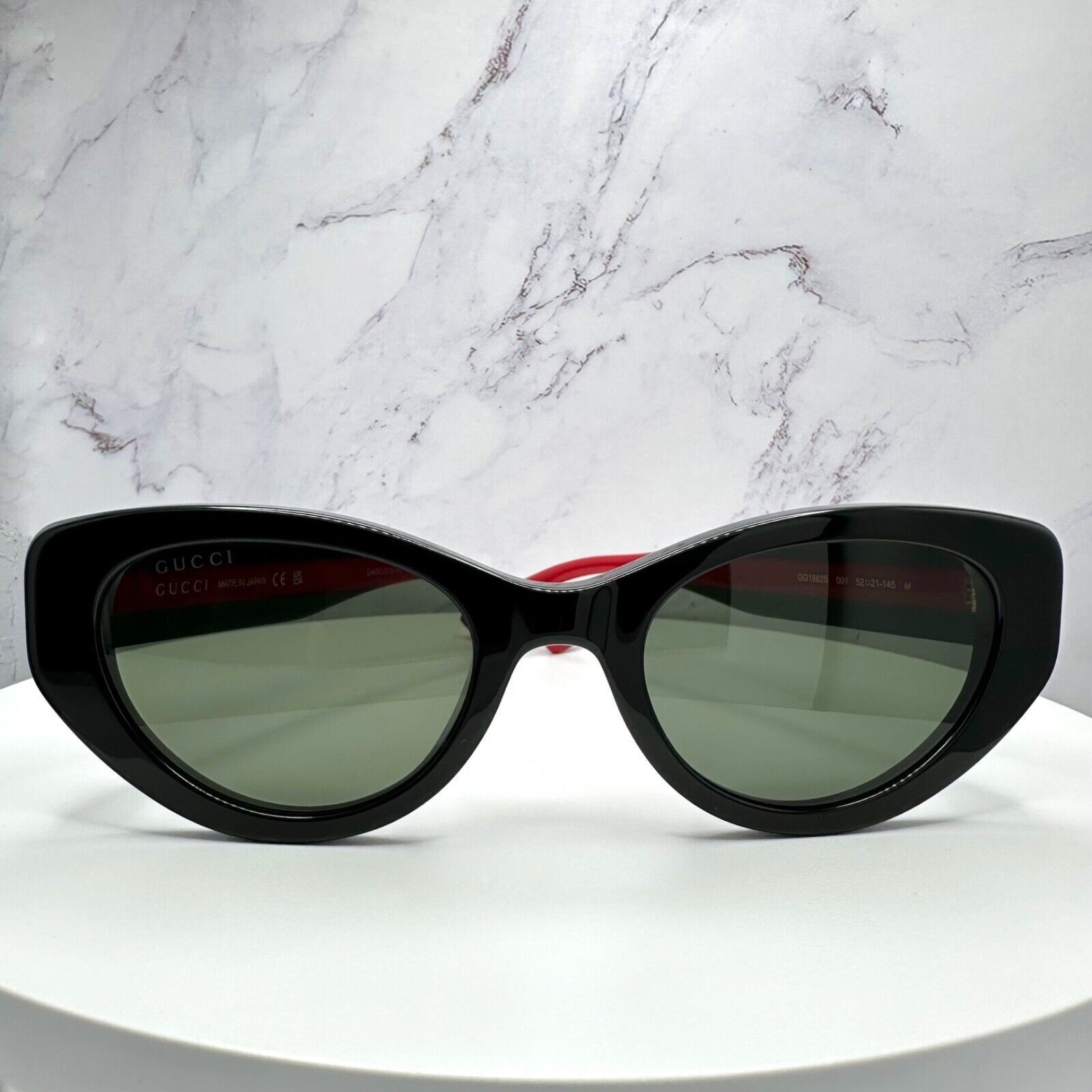 Gucci GUCCI Sunglasses Black Newest Collection Metal Logo Cat Eye Size ONE SIZE - 4 Thumbnail