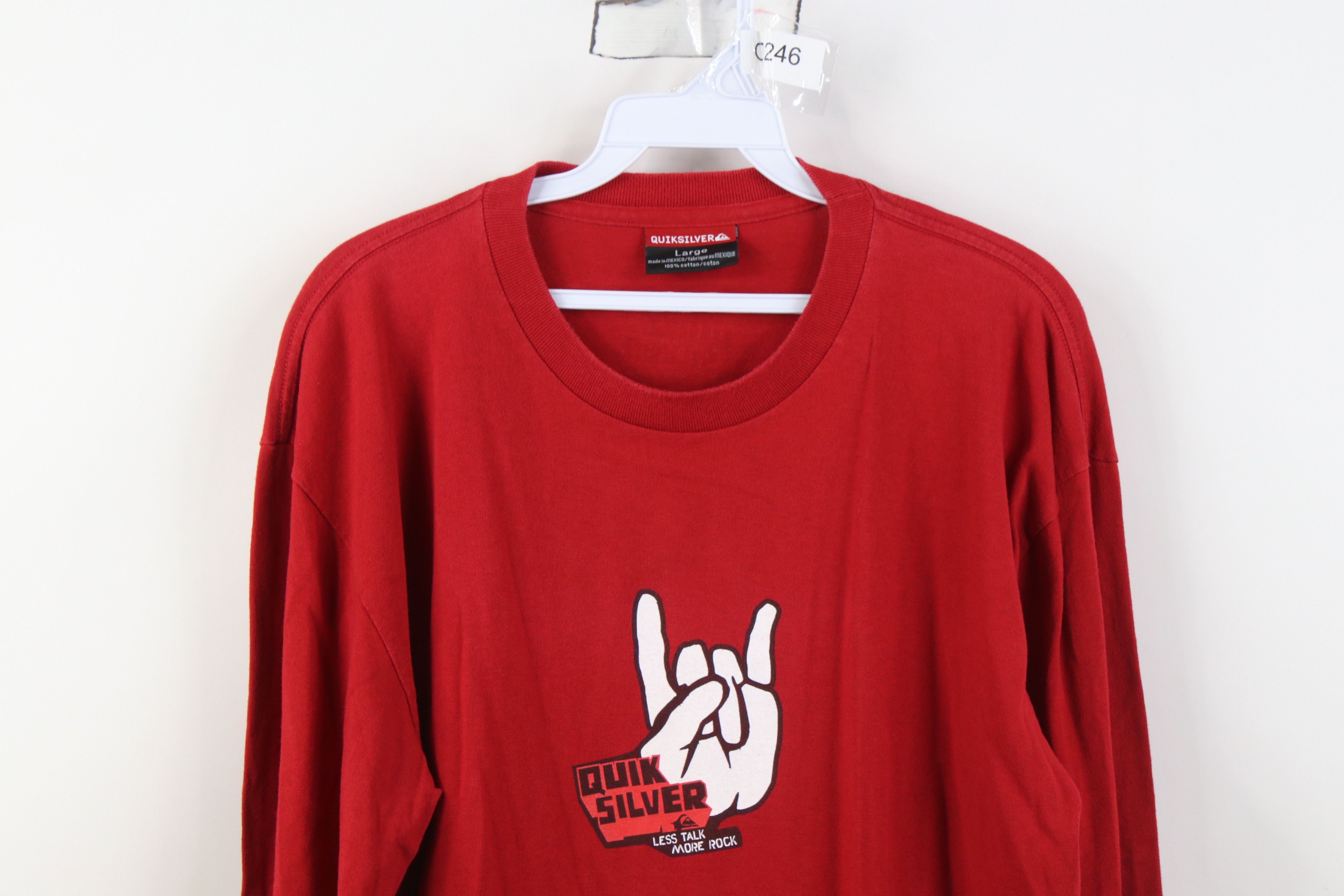 Quiksilver Vintage Quiksilver Surfing More Rock Long Sleeve T-Shirt Size US L / EU 52-54 / 3 - 2 Thumbnail
