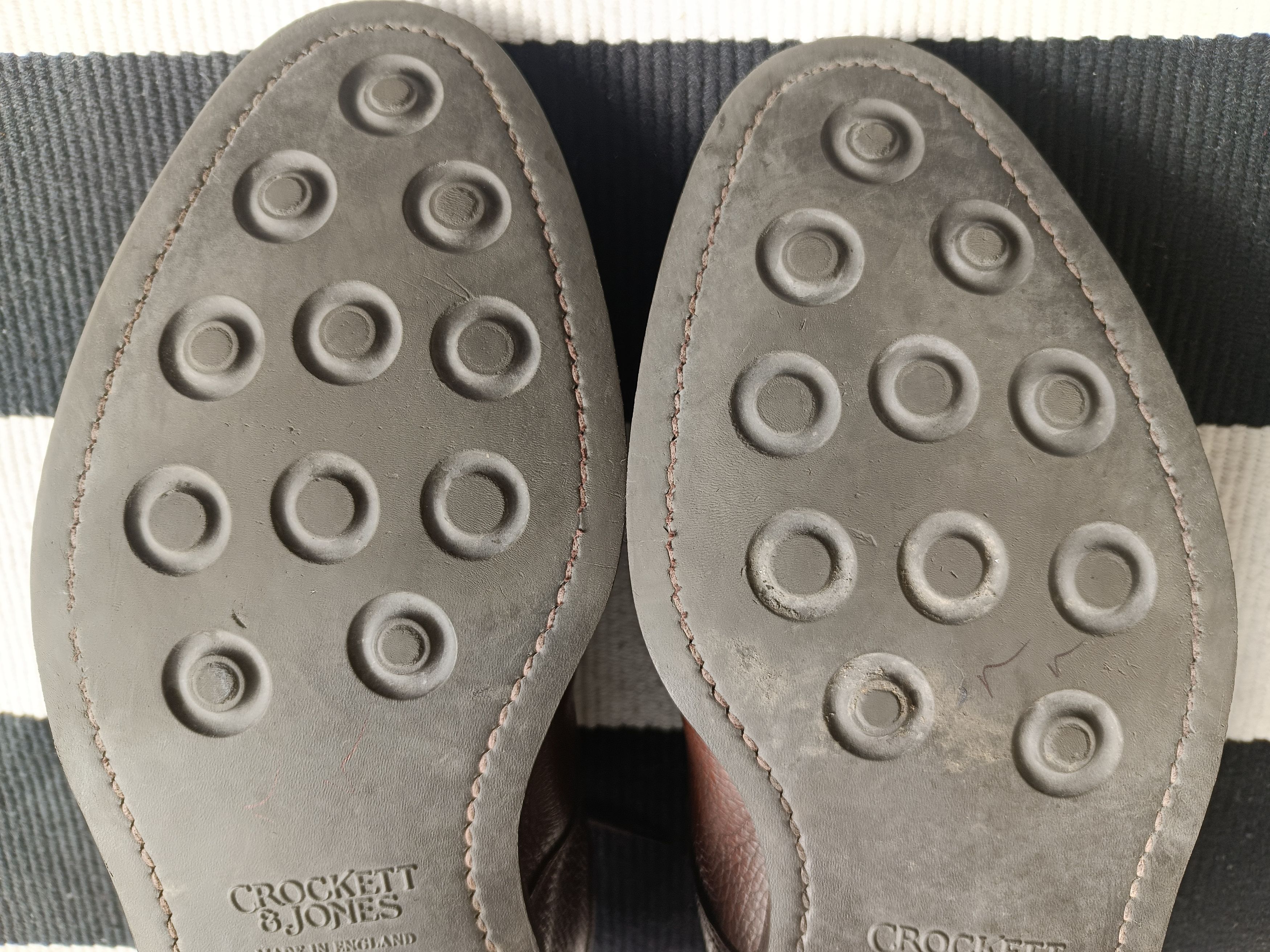 Crockett & Jones Crockett & Jones Grasmere Pebble Grain Leather Shoes Size US 10.5 / EU 43-44 - 8 Thumbnail