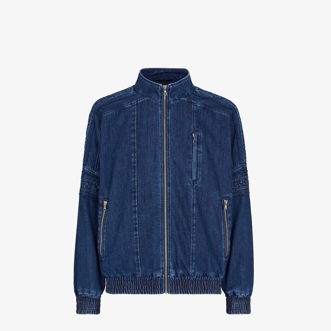 Fendi o1loc1c0824 Bomber Jacket in Blue Size US XS / EU 42 / 0 - 1 Thumbnail