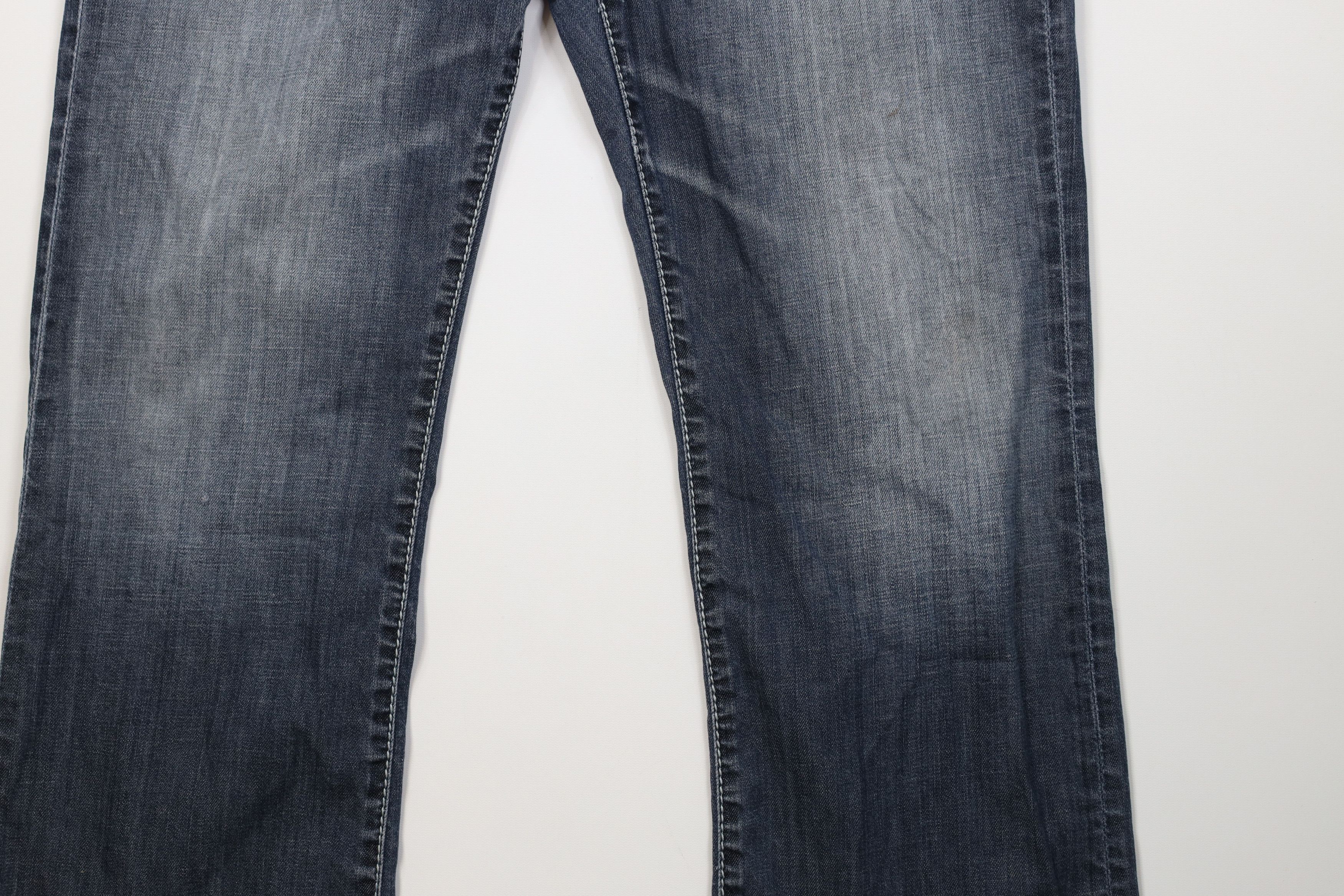 Vintage Buckle BKE Thick Stitch Tyler Bootcut Wide Leg Denim Jeans Size US 34 / EU 50 - 4 Thumbnail