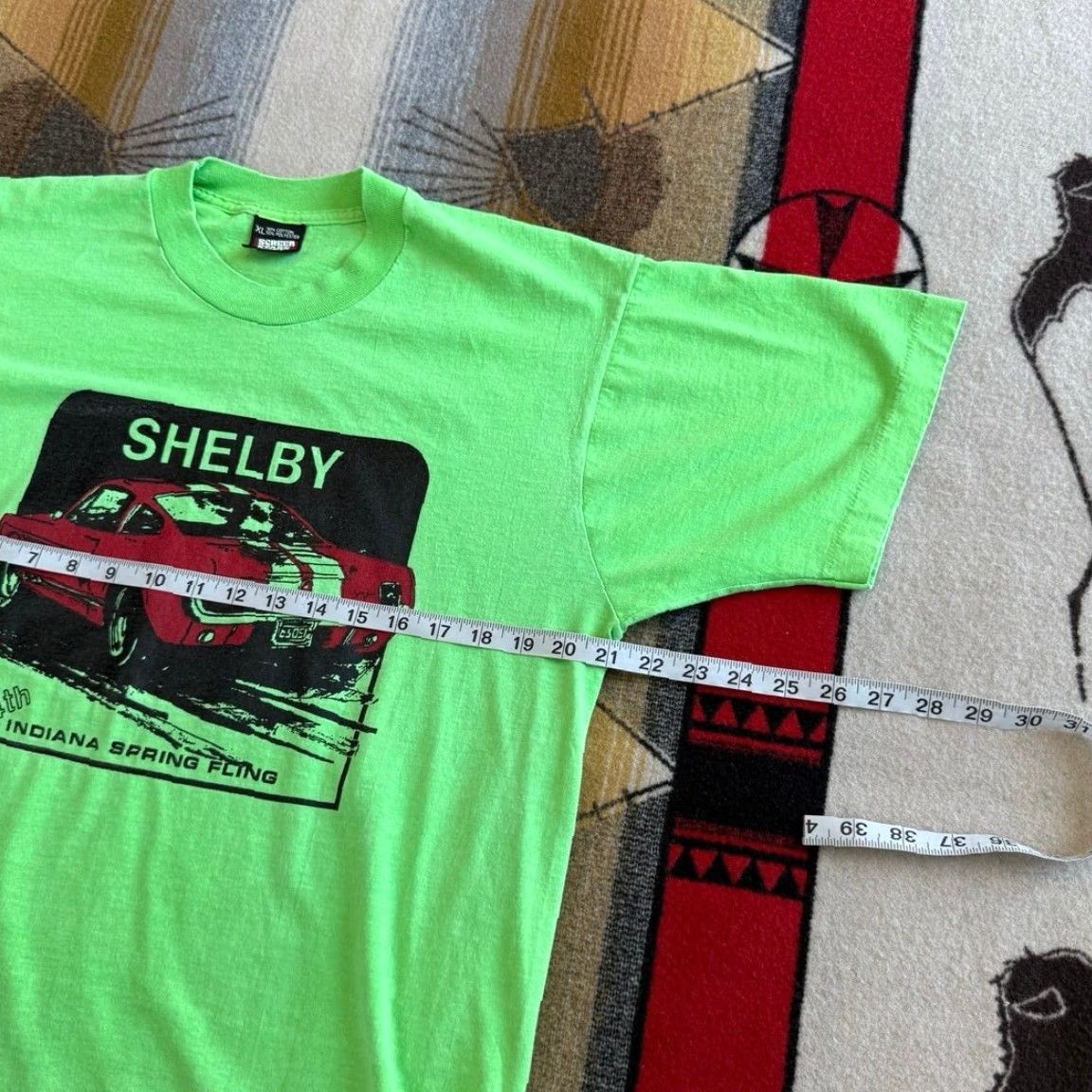 Vintage VINTAGE 90s Shelby Muscle Car Hot Rod T-Shirt Size L USA Made Screen Stars Men Green Short Sleeve 90s Cars Shirt Size US L / EU 52-54 / 3 - 6 Thumbnail