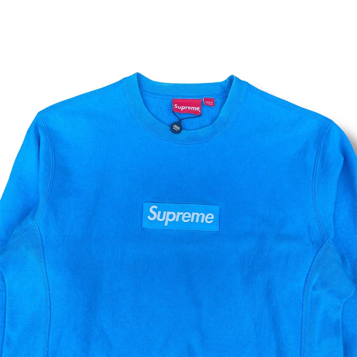 Supreme Supreme Box Logo Crewneck (FW18) Bright Royal Size US L / EU 52-54 / 3 - 2 Thumbnail