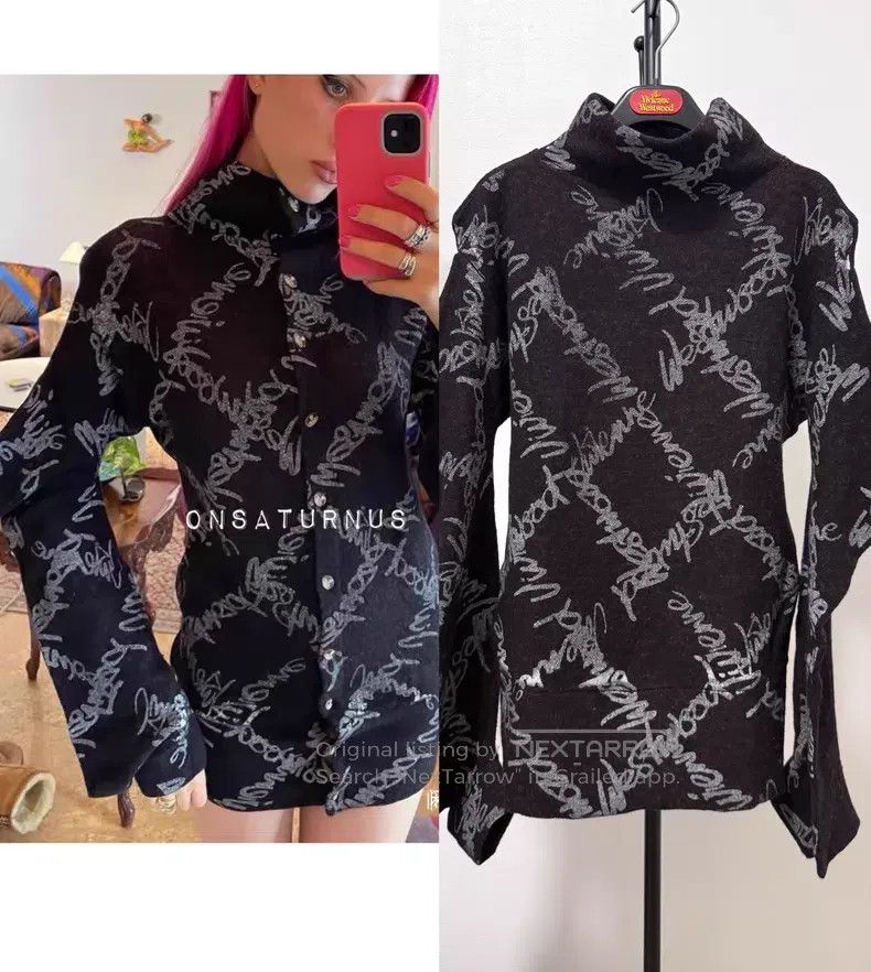 Vivienne Westwood Vivienne Westwood Graffiti Witch Pullover Dress with Defor Size M / US 6-8 / IT 42-44 - 1 Thumbnail