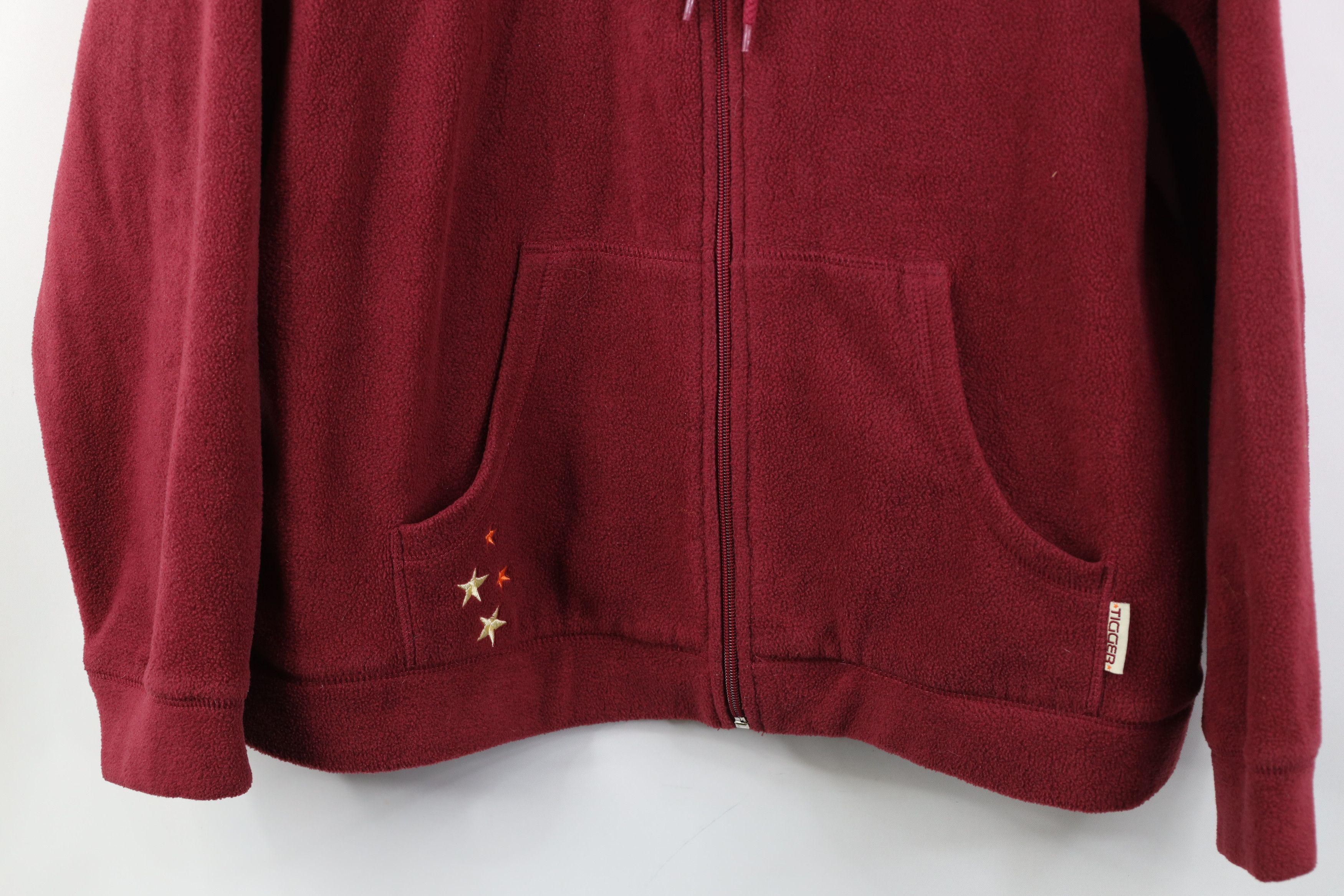 Disney Vintage 90s Disney Winnie the Pooh Tigger Fleece Cape Hoodie Size L / US 10 / IT 46 - 3 Thumbnail