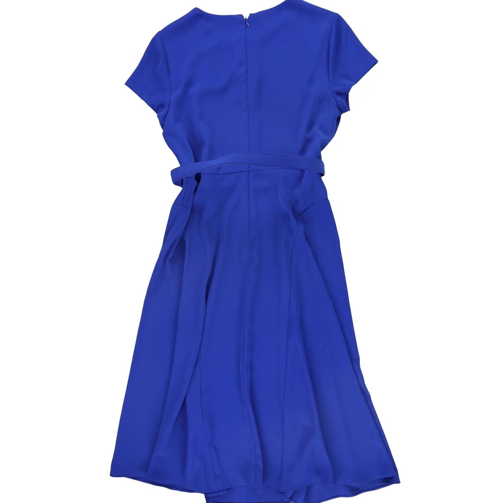 Ralph Lauren Ralph Lauren Womens Belted Georgette Midi Dress Blue Size 4 Size S / US 4 / IT 40 - 2 Thumbnail