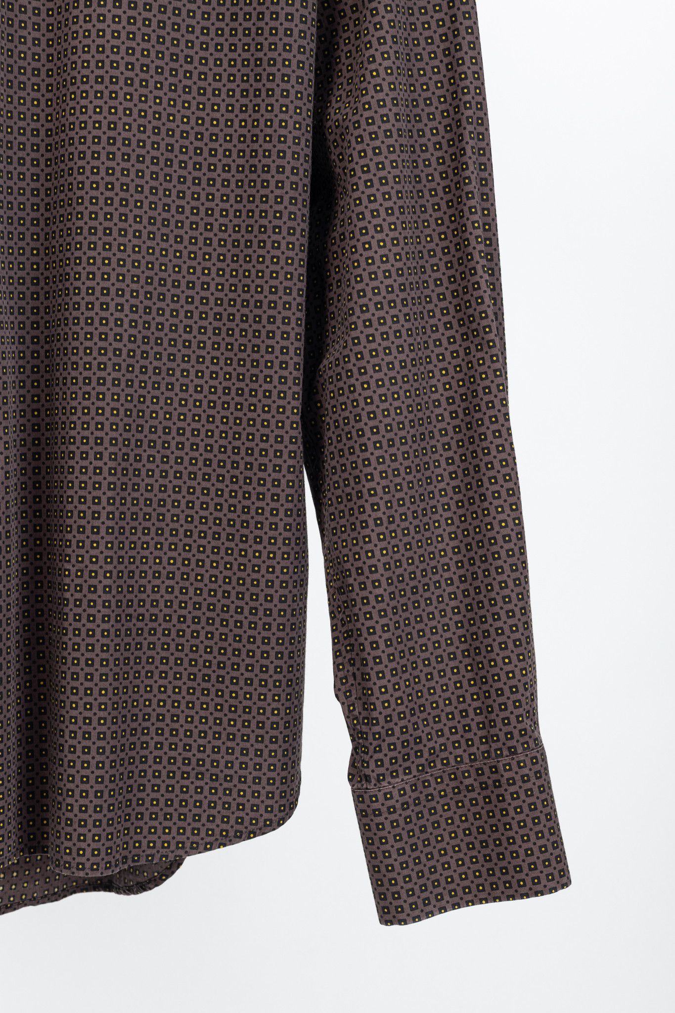 Prada Prada Dotted-Square-Print Cotton-Poplin Buttoned Shirt Size US XL / EU 56 / 4 - 6 Thumbnail