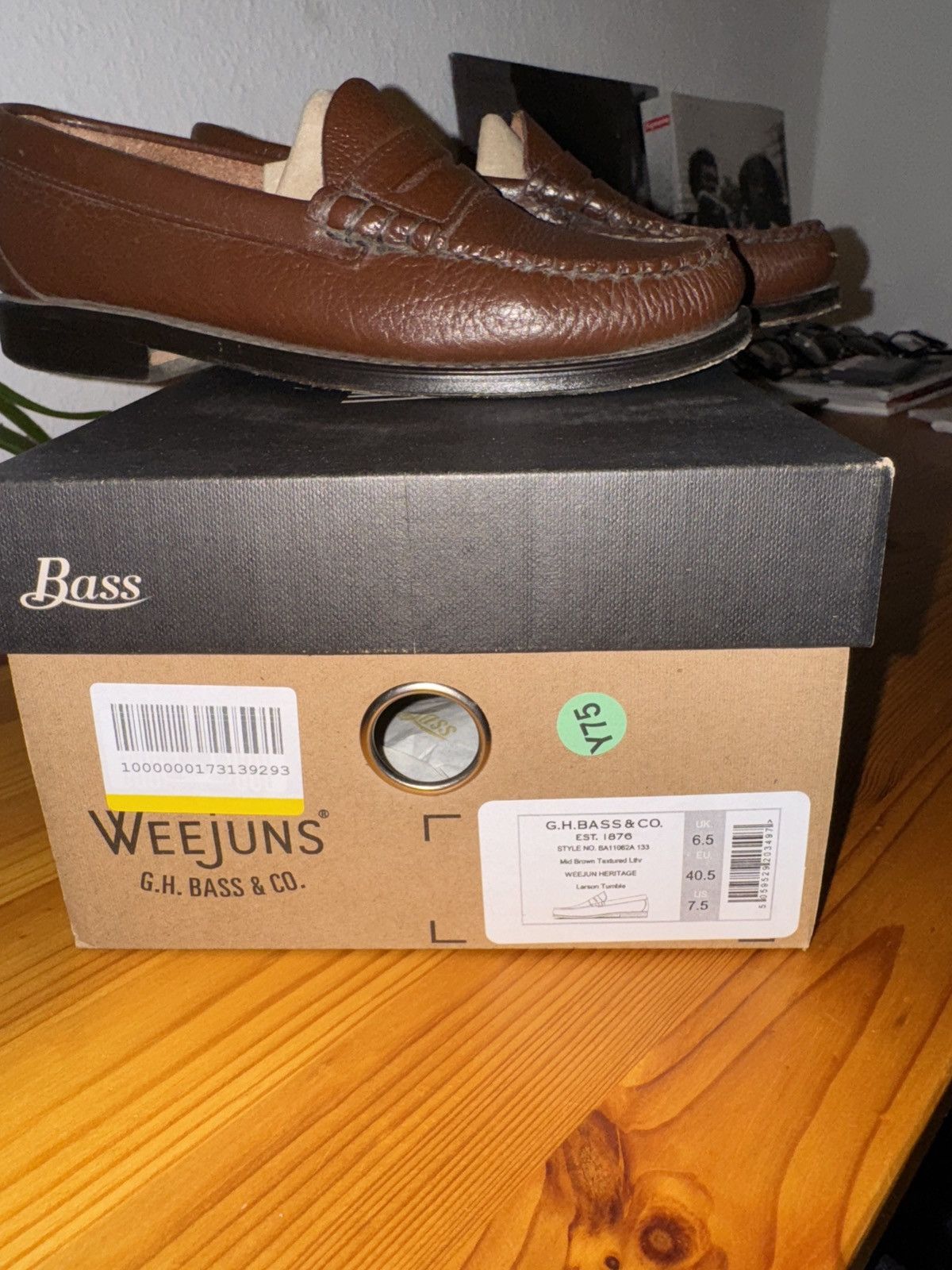 G.H. Bass & Co. GH Bass Weejuns Penny Loafers Size US 7.5 / EU 40-41 - 4 Thumbnail