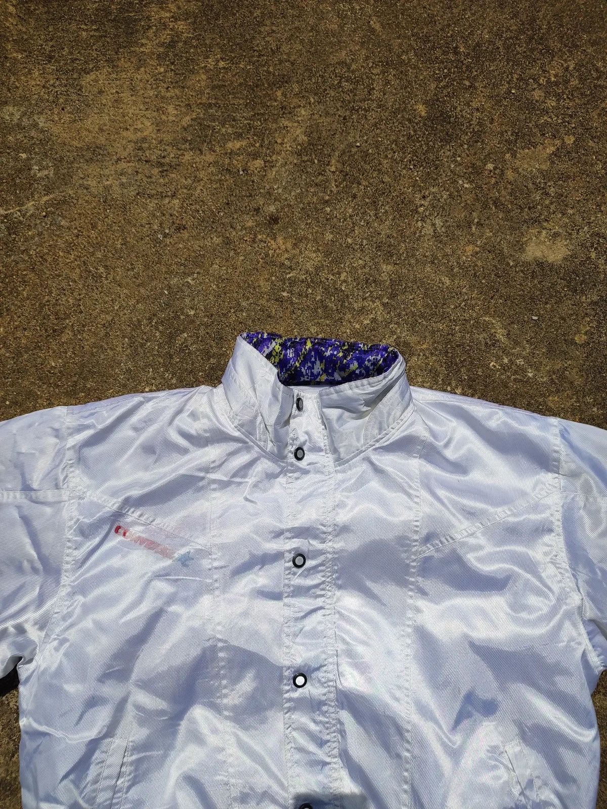 Converse Vintage Converse Satin Bomber Jacket - Patterned Collar Size US XL / EU 56 / 4 - 2 Thumbnail