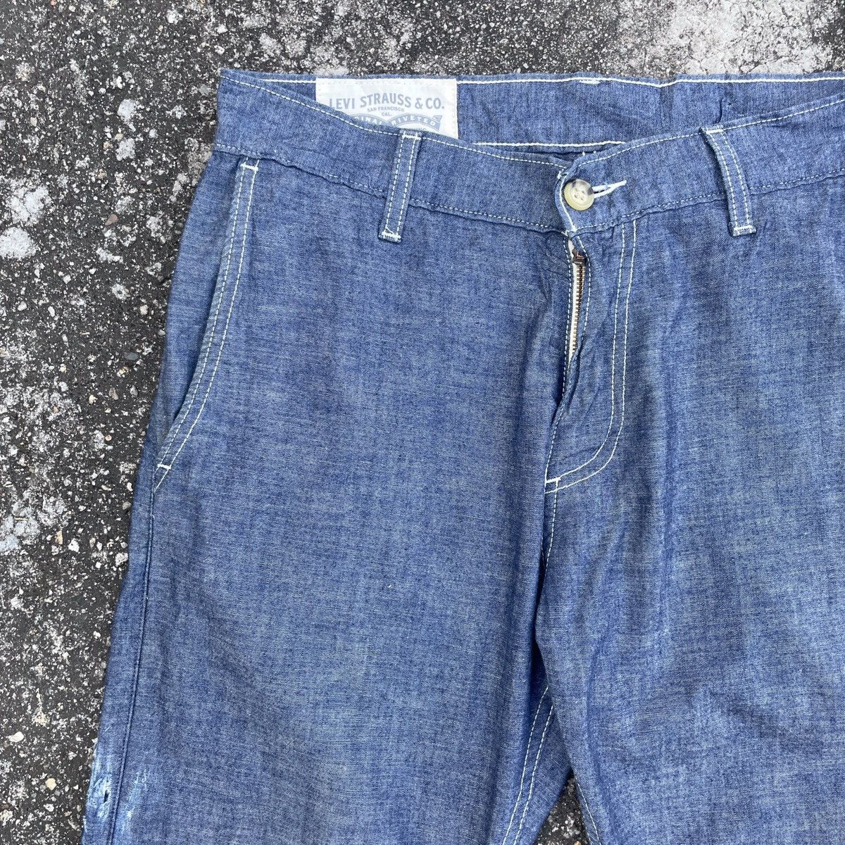 Levi's Vintage Y2k Levis Distressed Denim Size US 32 / EU 48 - 3 Thumbnail