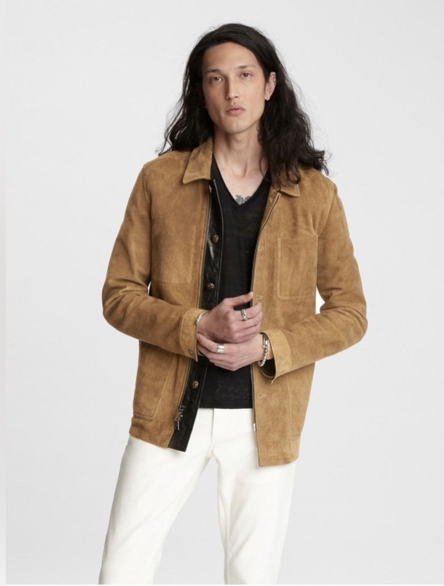 John Varvatos Workwear Suede Jacket EU 50 USA 40 Size US M / EU 48-50 / 2 - 2 Thumbnail