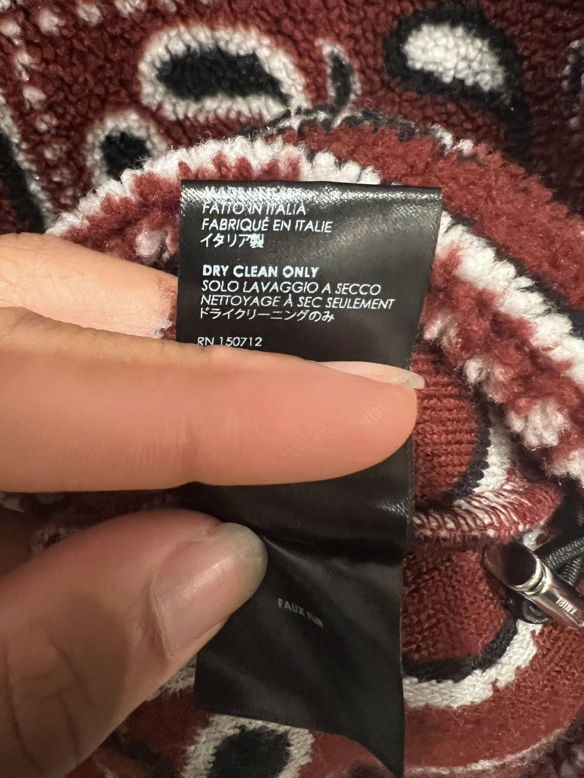 Amiri Amiri Bandana Fleece Hoodie Size US M / EU 48-50 / 2 - 10 Thumbnail