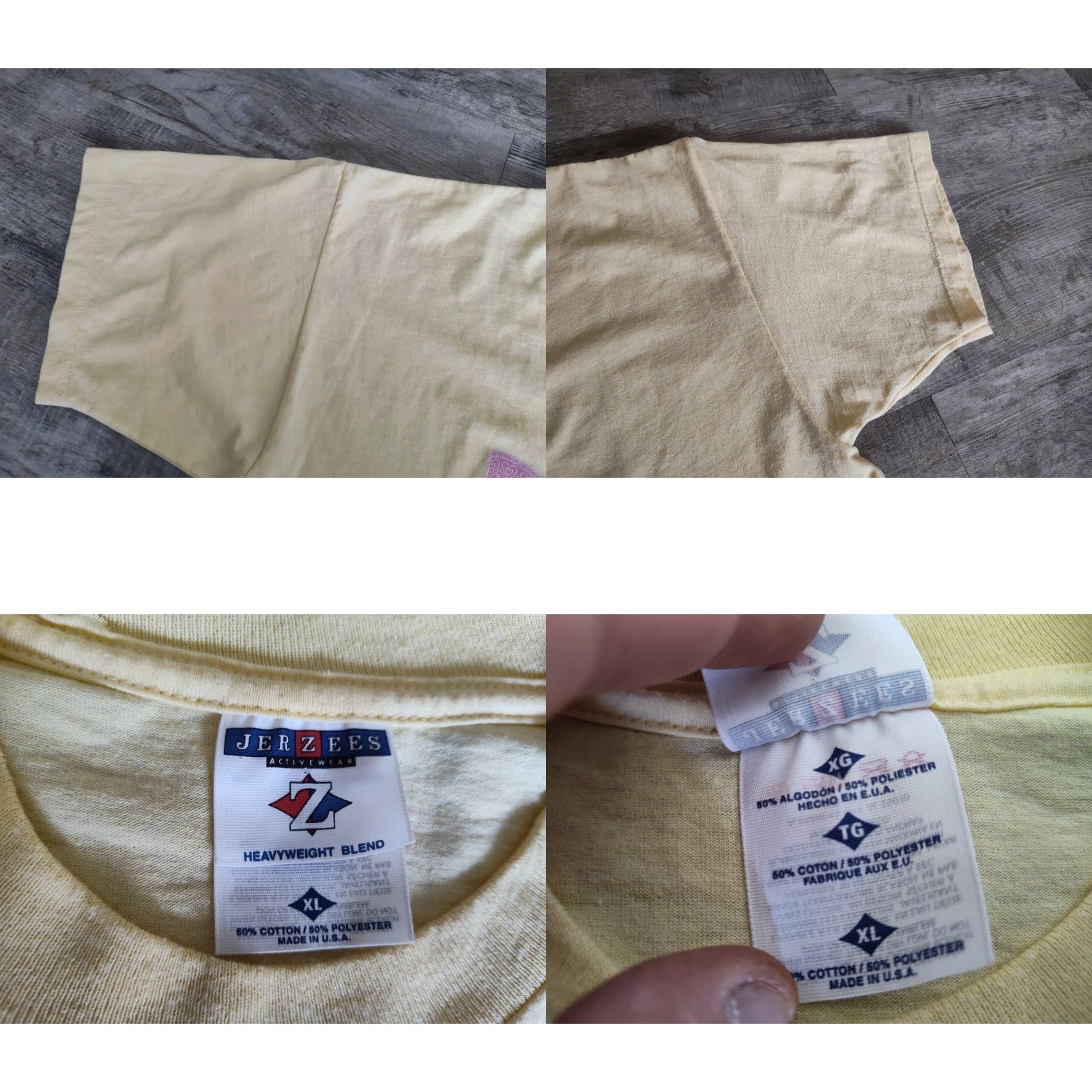 Jerzees Vintage 90s Teddy Bear Shirt Bunny Kittens Cute Cottage Core Tee Shirt USA Made Size US XL / EU 56 / 4 - 8 Thumbnail