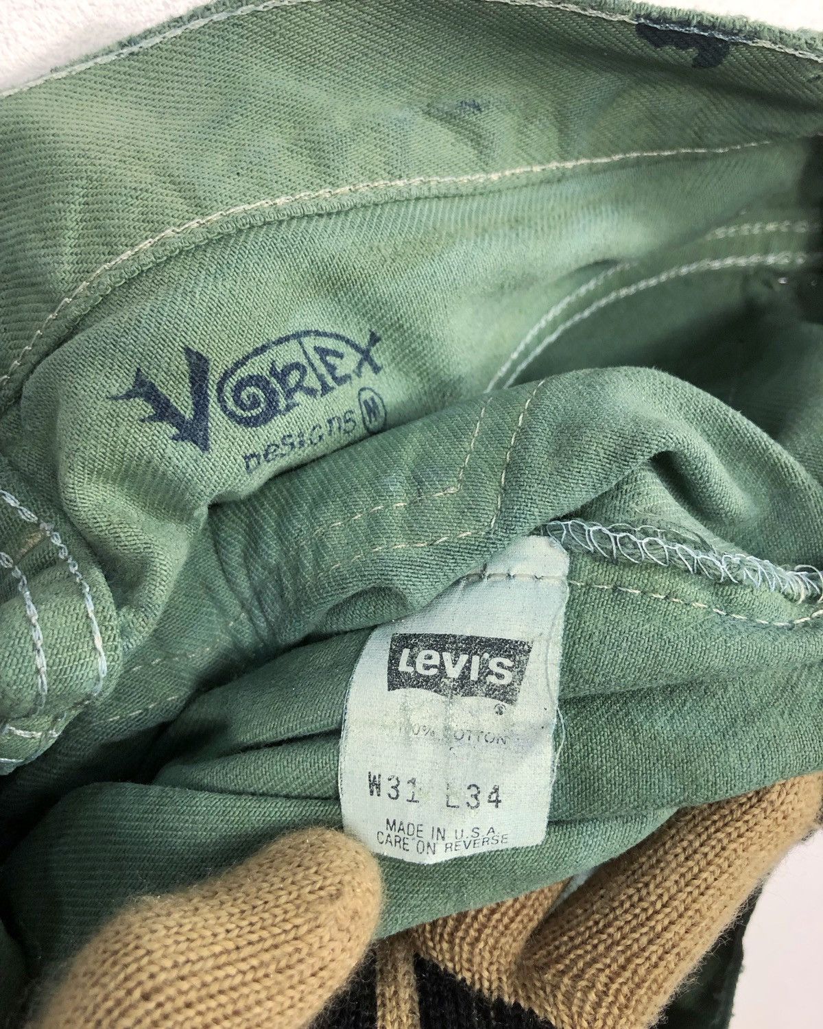 Levi's Vintage Distressed Levi's 501 X Vortex OVP Jeans Made in USA Size US 31 - 18 Thumbnail