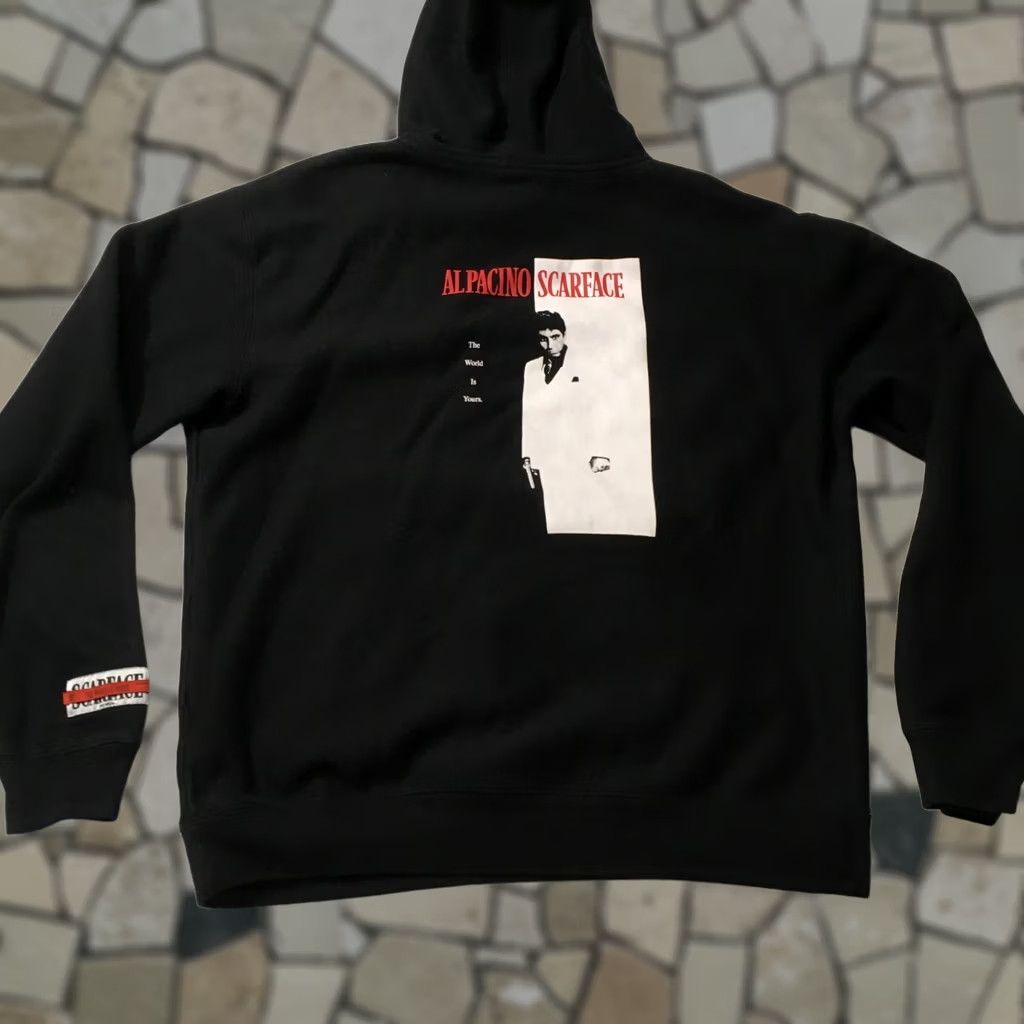 Vintage Scarface Hoodie Mens 2XL Black Fleece Graphic Pullover Shoe Palace Sweatshirt Size US XXL / EU 58 / 5 - 1 Thumbnail
