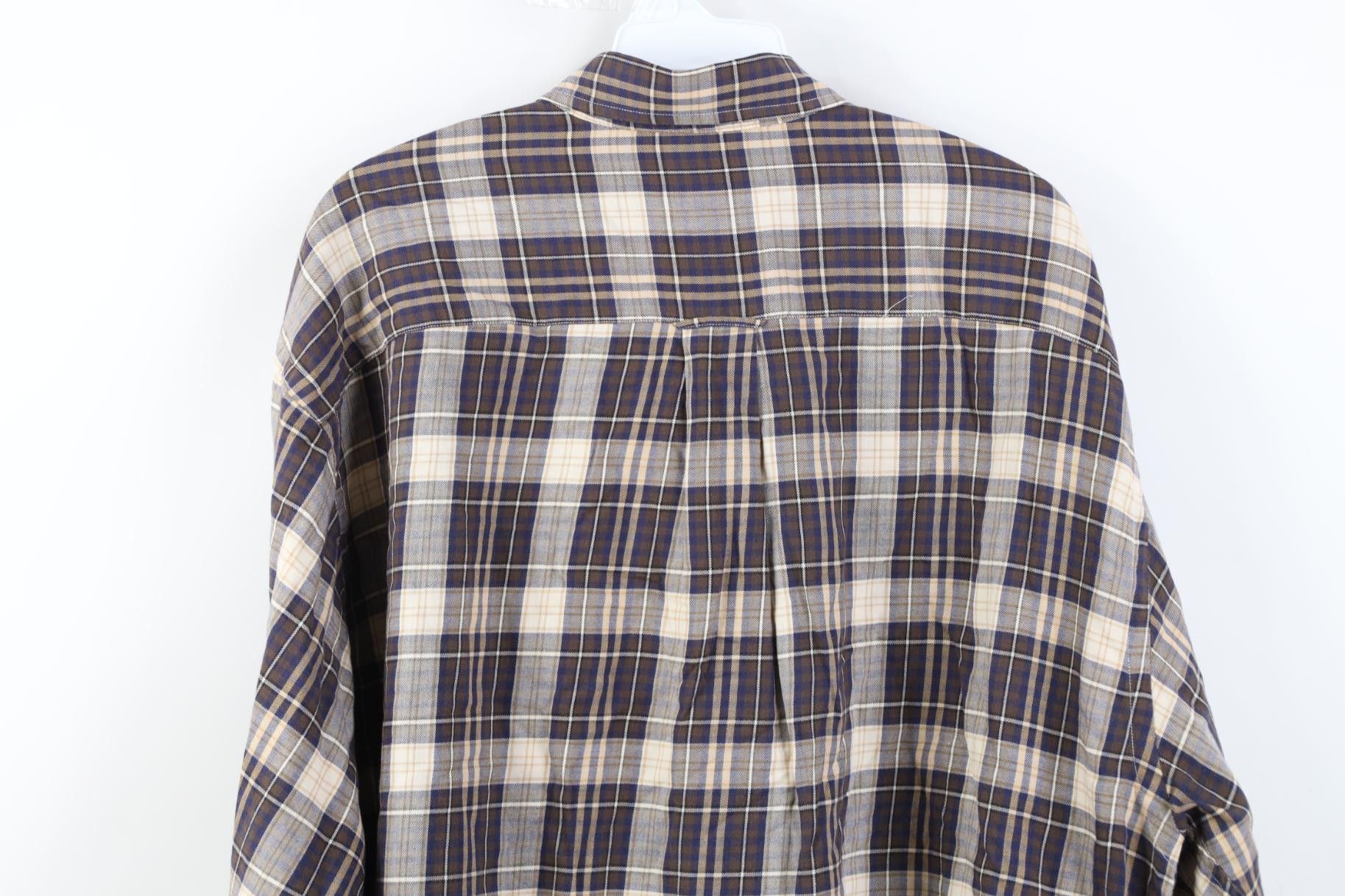Nautica Vintage 90s Nautica Flannel Collared Button Down Shirt Plaid Size US L / EU 52-54 / 3 - 13 Thumbnail