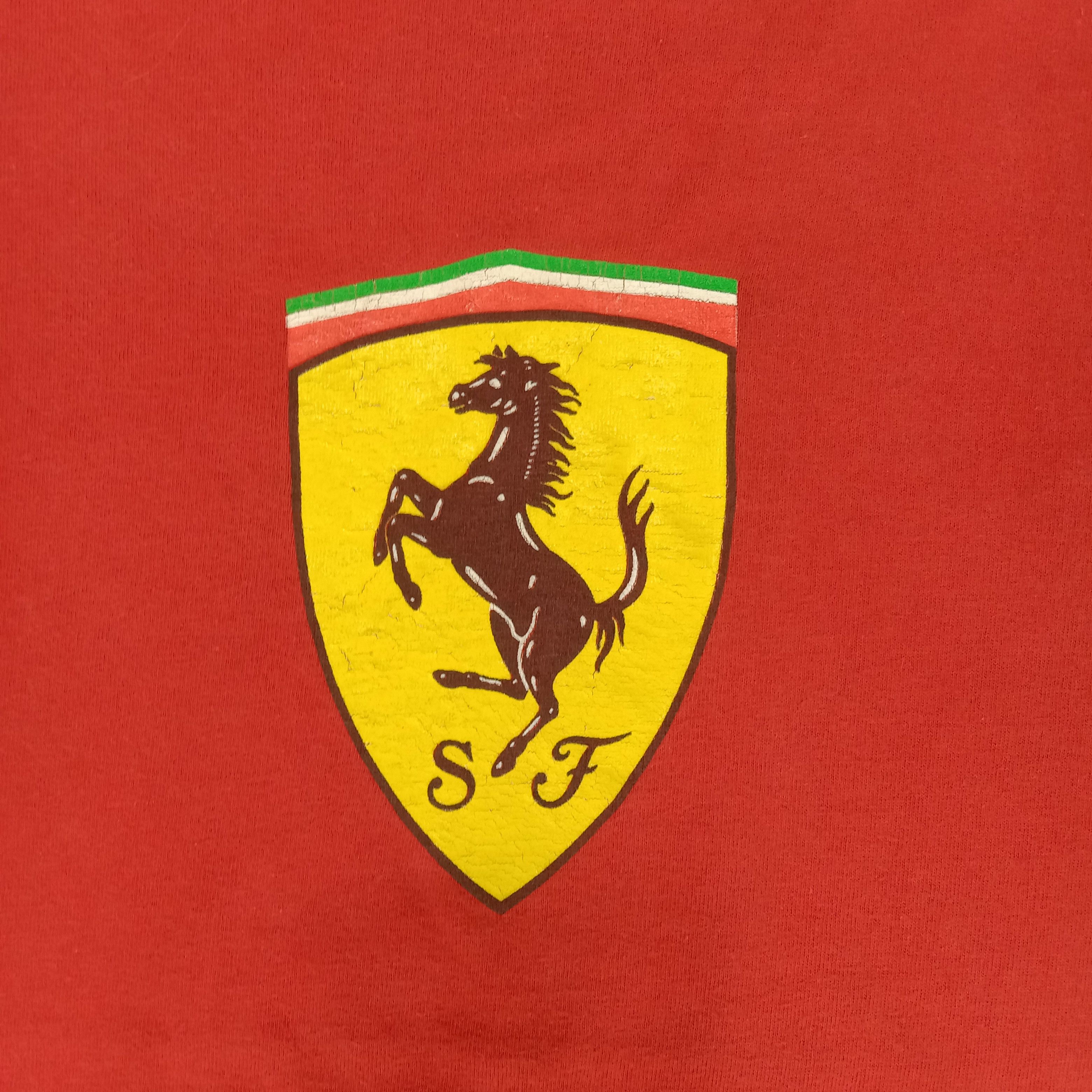Ferrari × Vintage 90's Ferrari Supercar Racing Formula One Tshirt Size US XL / EU 56 / 4 - 3 Thumbnail