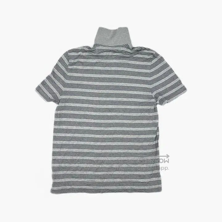 Givenchy Givenchy Men's Gray Striped Short-Sleeve Polo. Size US M / EU 48-50 / 2 - 3 Thumbnail