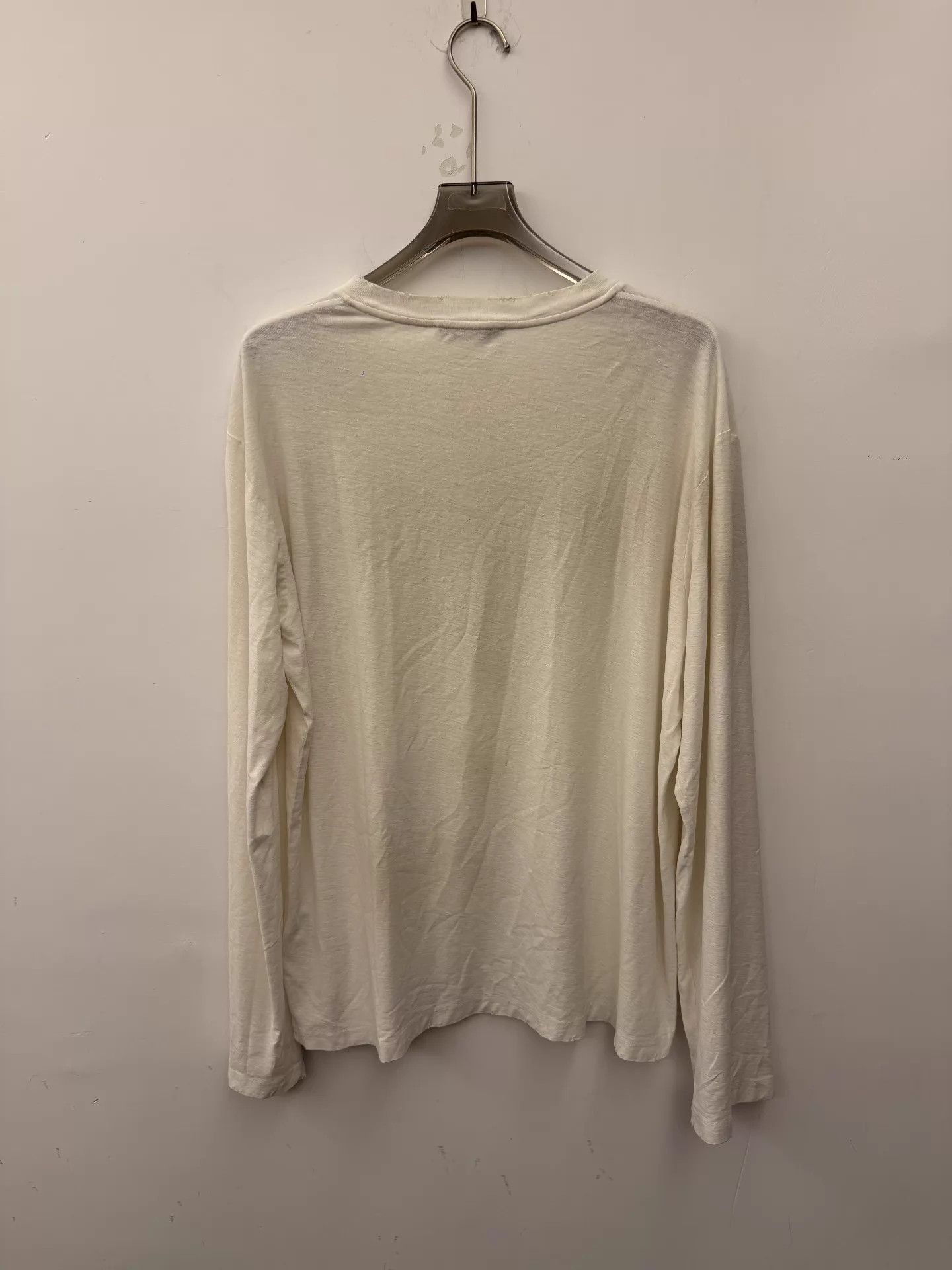 Acne Studios Acne 1996 Vintage Logo Crew LS White Tee L Unisex Size US L / EU 52-54 / 3 - 3 Thumbnail