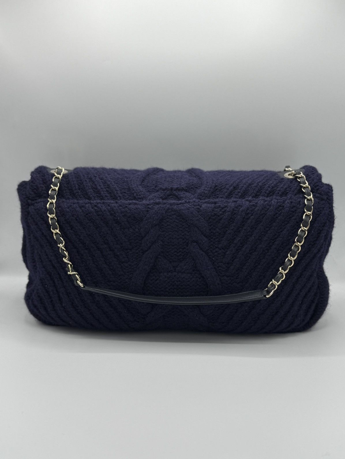 Chanel RARE XXL Chanel Knit Purple - luggage Flap bag Size ONE SIZE - 6 Thumbnail