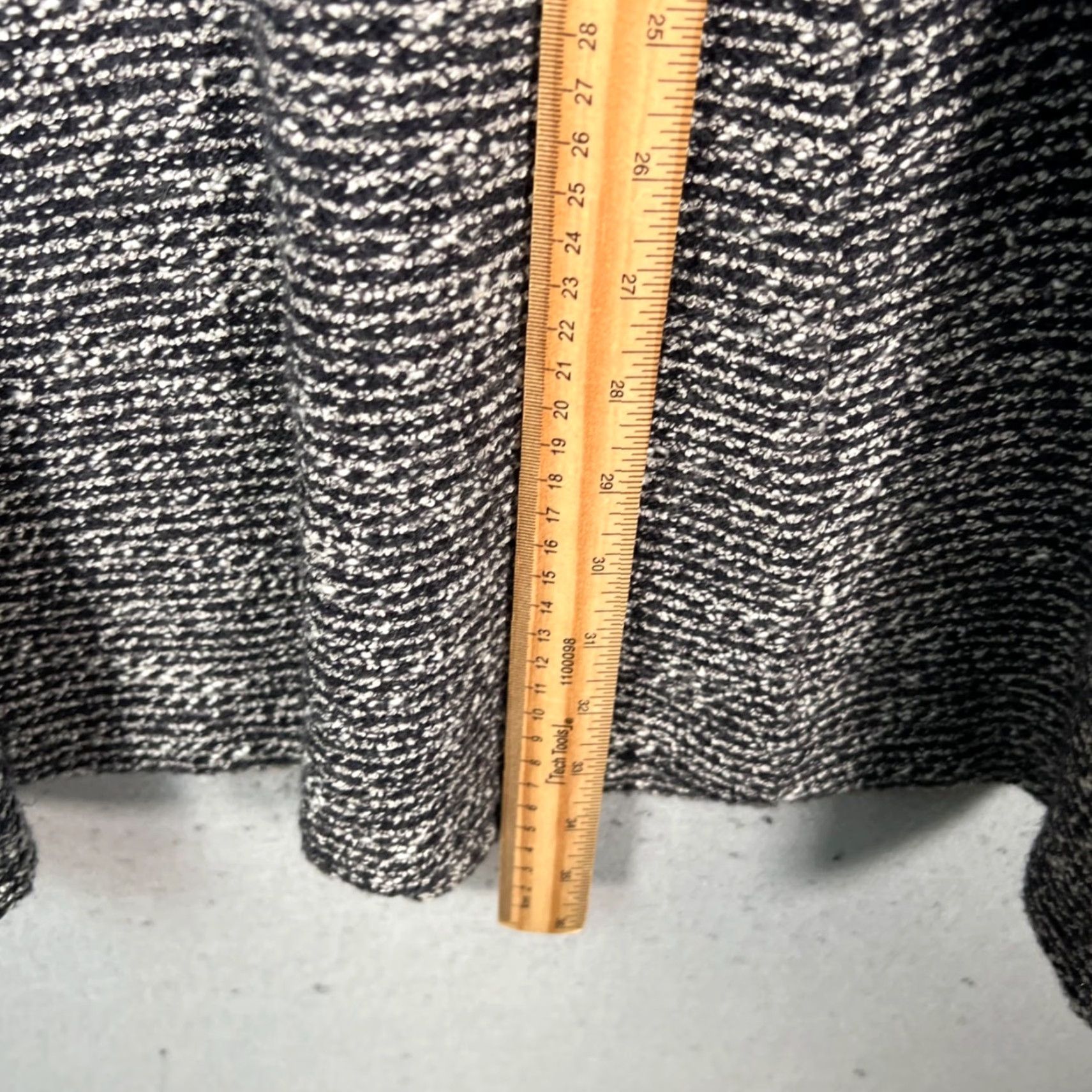 J.Crew J. Crew Black & White Tweed Fit & Flare Sleeveless Dress Wool Blend Silk, Size 0, Women, Knee Length, Vintage/Adult Womens 0, Wool Tweed, Black, CK Size XS / US 0-2 / IT 36-38 - 6 Thumbnail