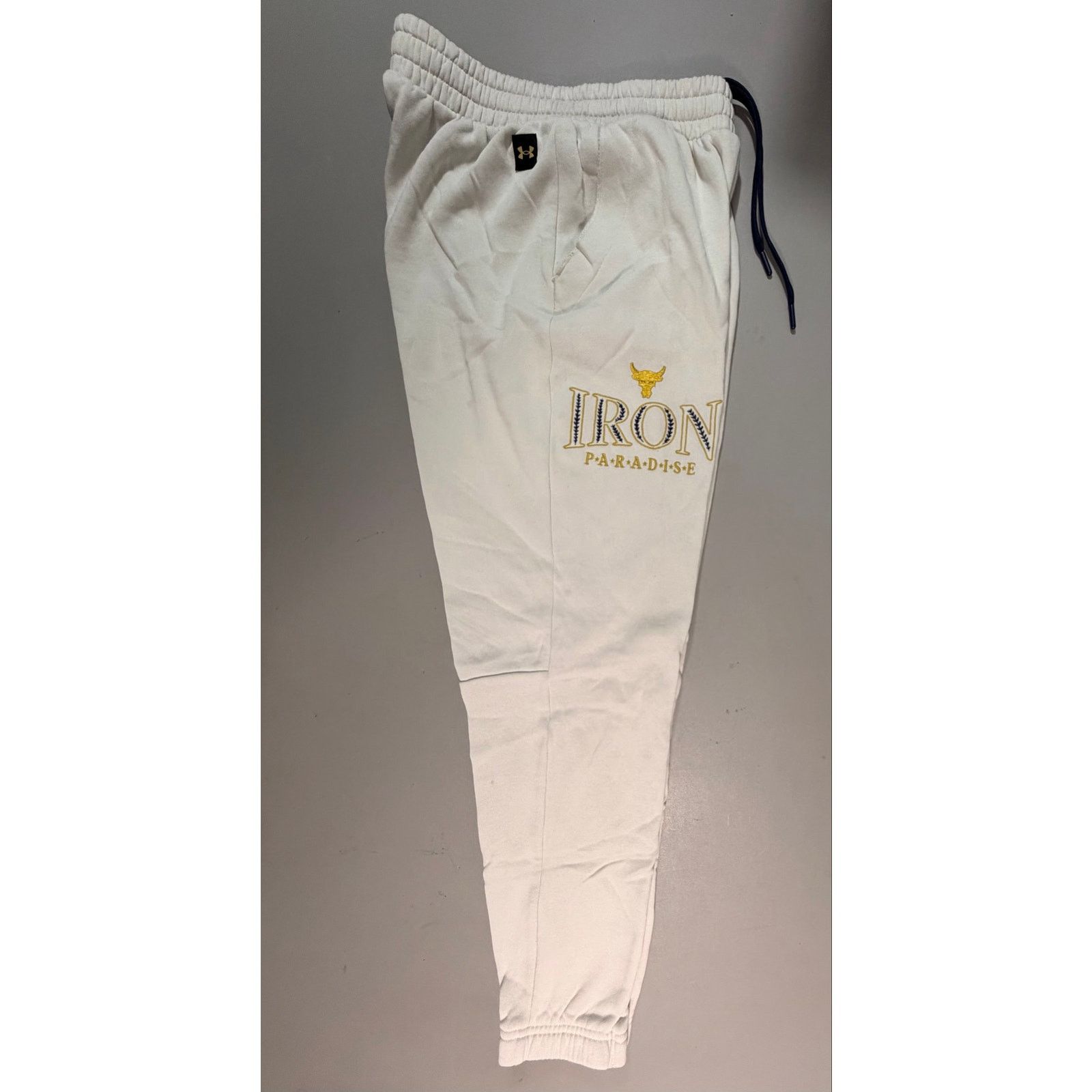 Under Armour Men's Project Rock Rival Fleece Joggers S White Size US 32 / EU 48 - 1 Thumbnail