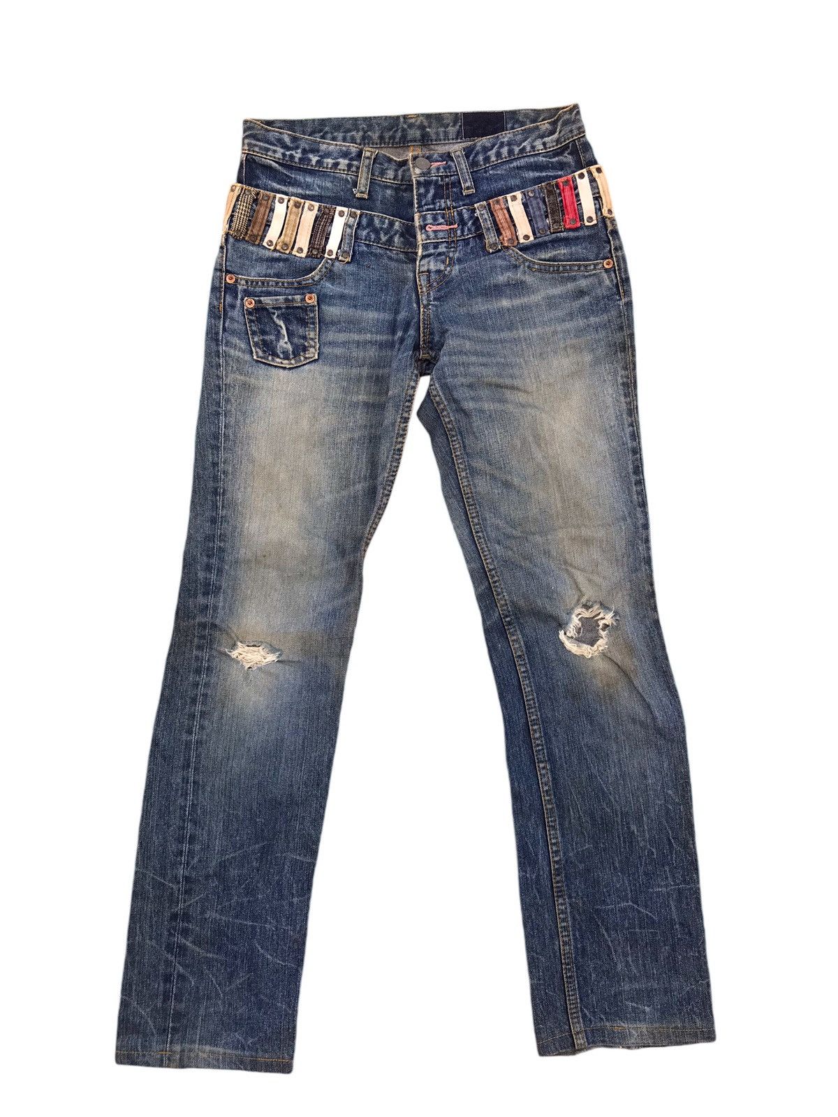 If Six Was Nine × Japanese Brand VINTAGE ANTGAUGE TWO WAIST IF SIX WAS NINE DISTRESSED DENIM Size US 29 - 3 Thumbnail