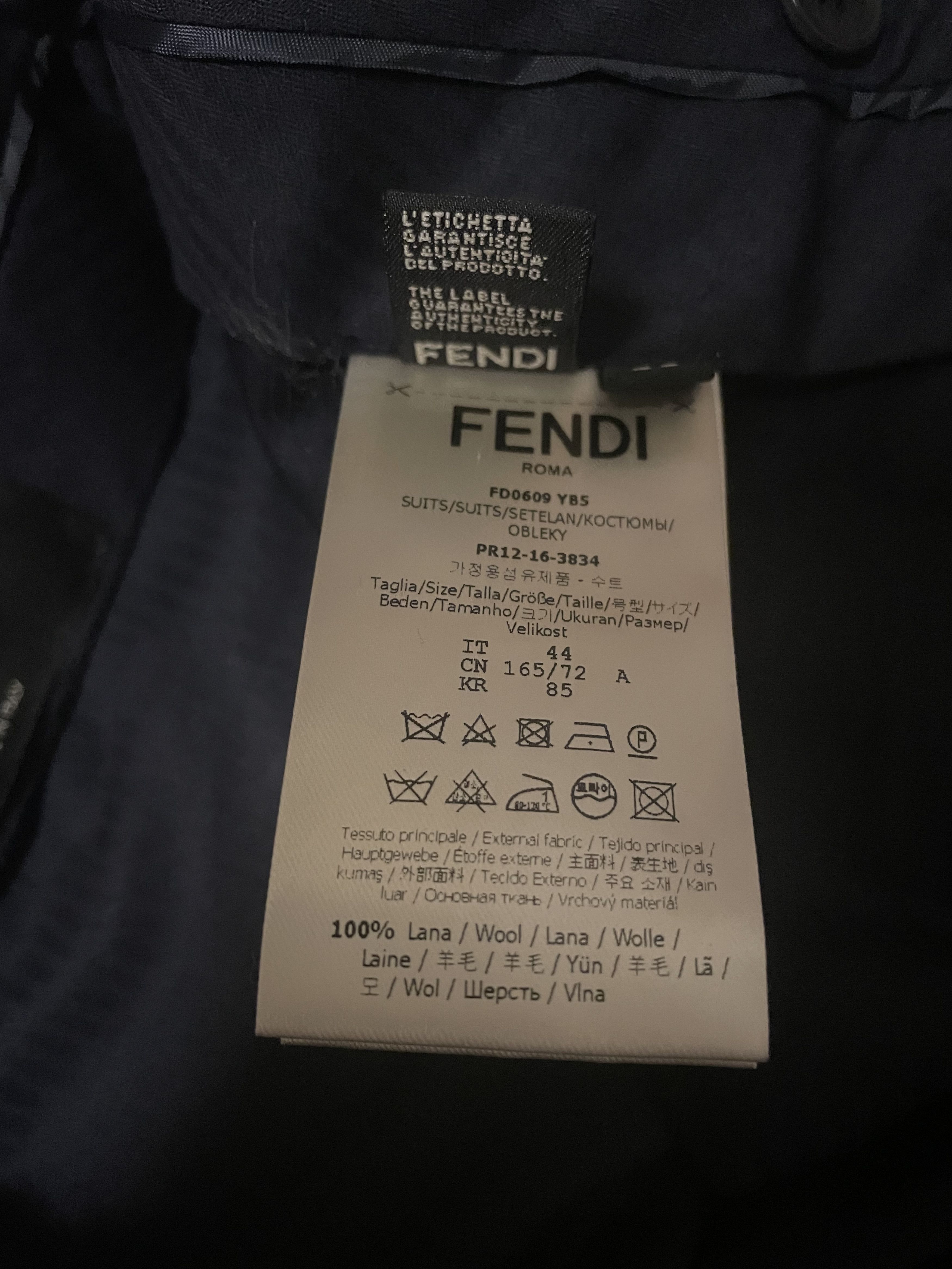 Fendi FENDI Black wool casual pants/suit pants, size 44 Size US 28 / EU 44 - 7 Thumbnail