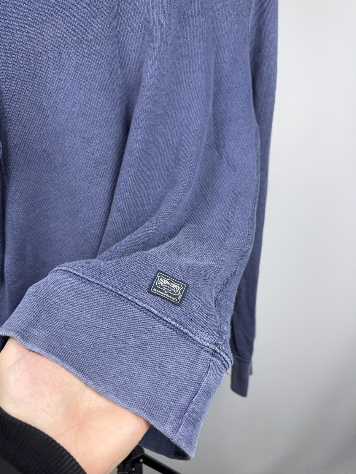 Denim & Supply Ralph Lauren Distressed Denim & Supply Ralph Lauren Faded Blue Sweatshirt Size US S / EU 44-46 / 1 - 8 Thumbnail