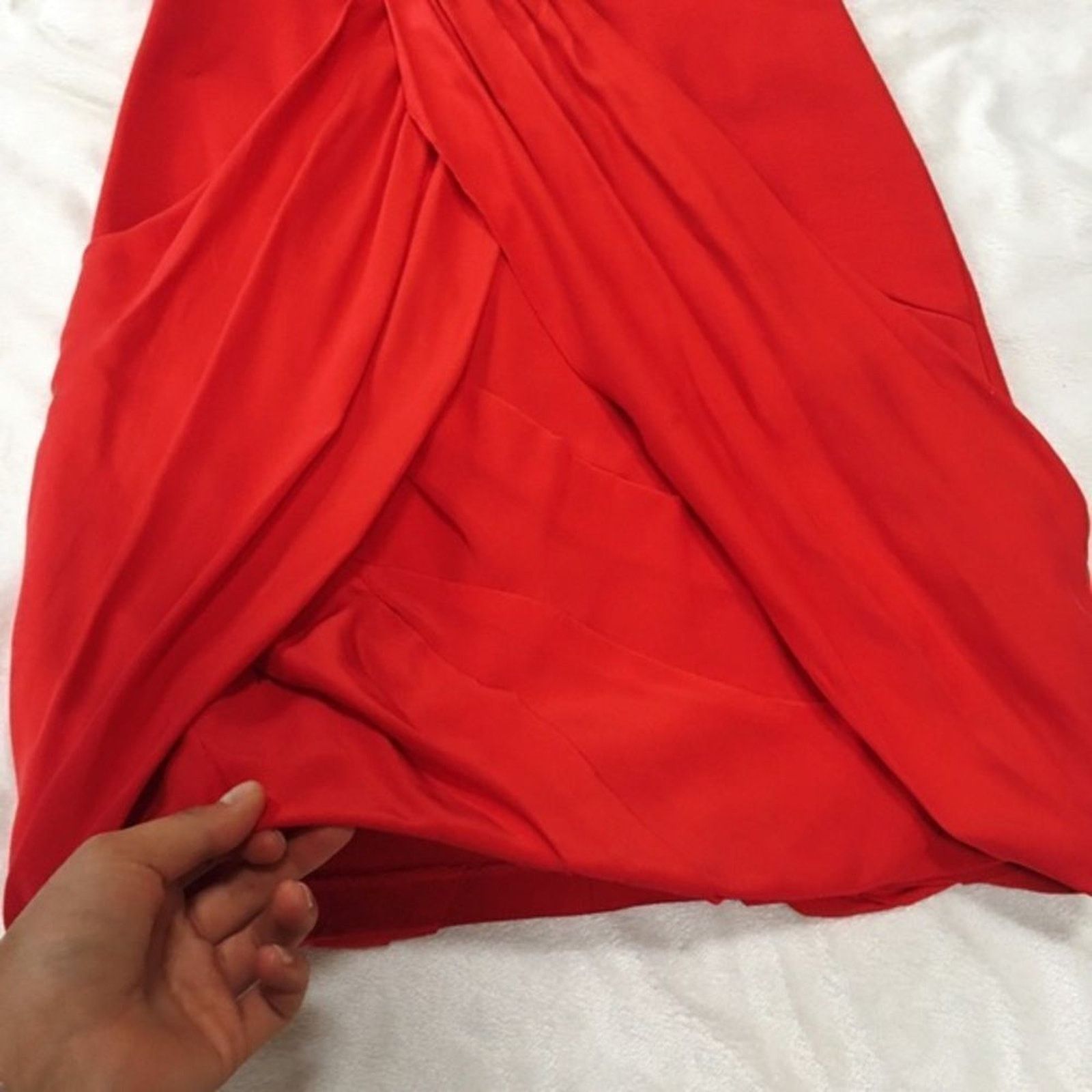 Other Cynthia Steffe Red Draped Sleeveless Mini Dress | Sz 4 Size S / US 4 / IT 40 - 4 Thumbnail