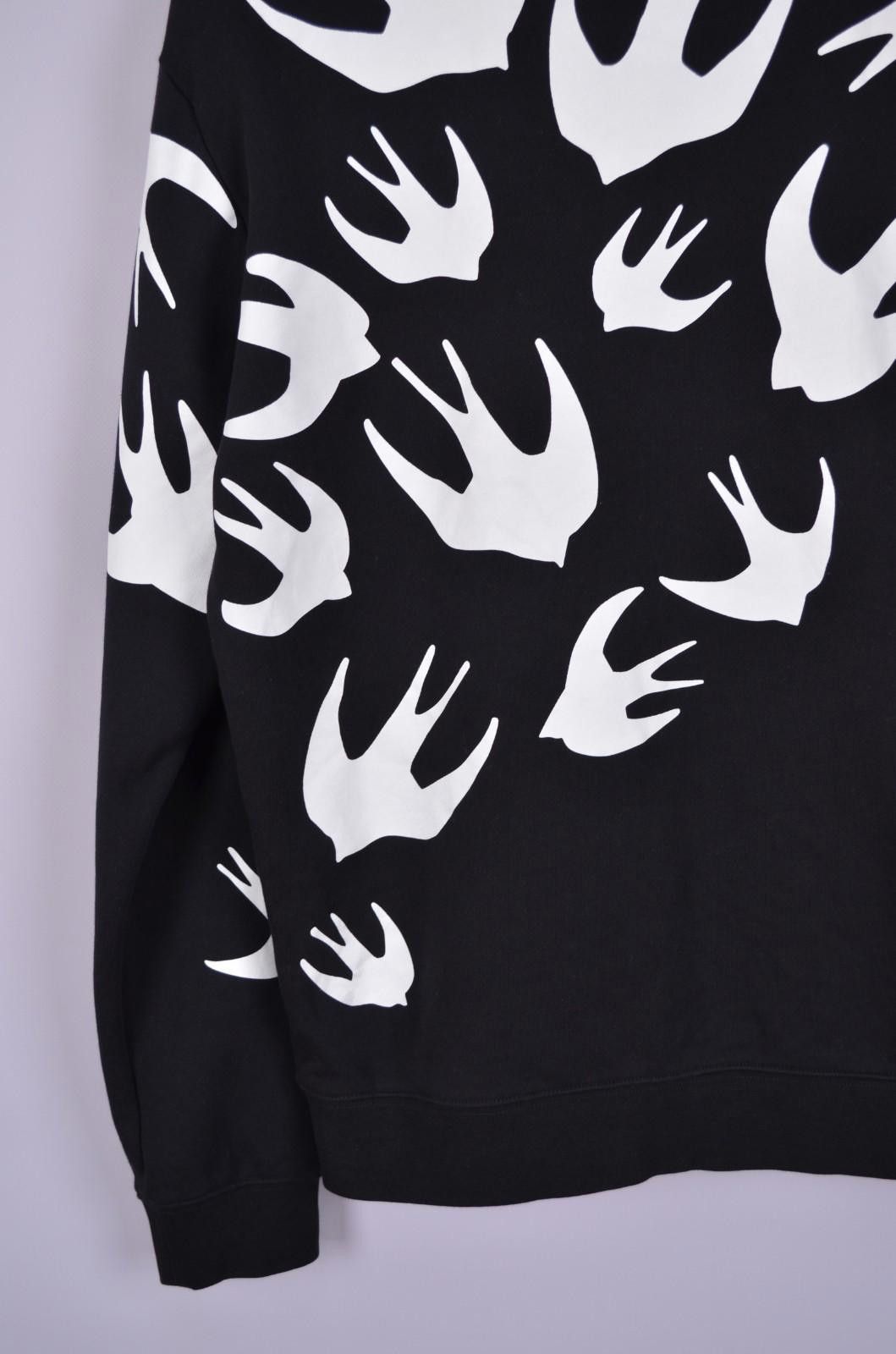 Alexander McQueen Alexander McQueen MCQ Swallow Sweatshirt Black White Size L Size US L / EU 52-54 / 3 - 11 Thumbnail
