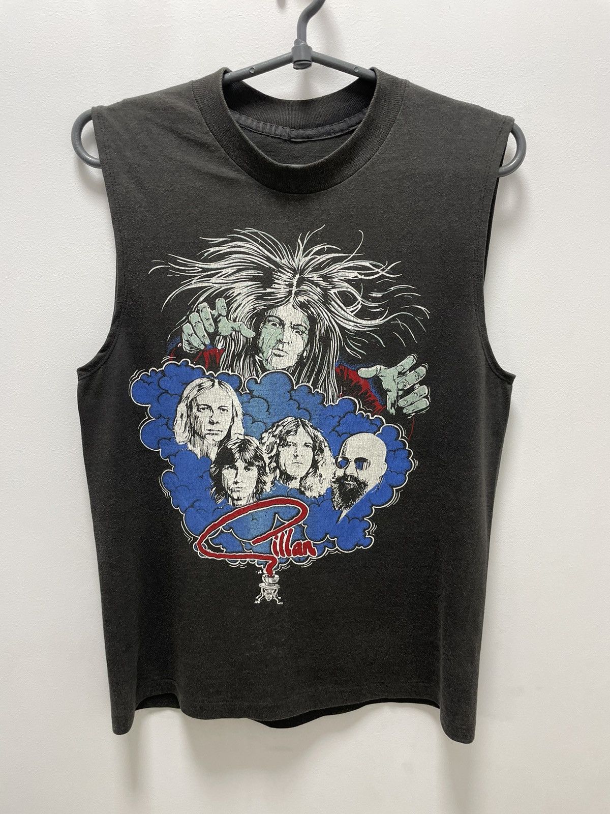 Band Tees Vintage 82s Gillan Magic tour Deep Purple T-shirt Sleeveless Size US XS / EU 42 / 0 - 9 Thumbnail