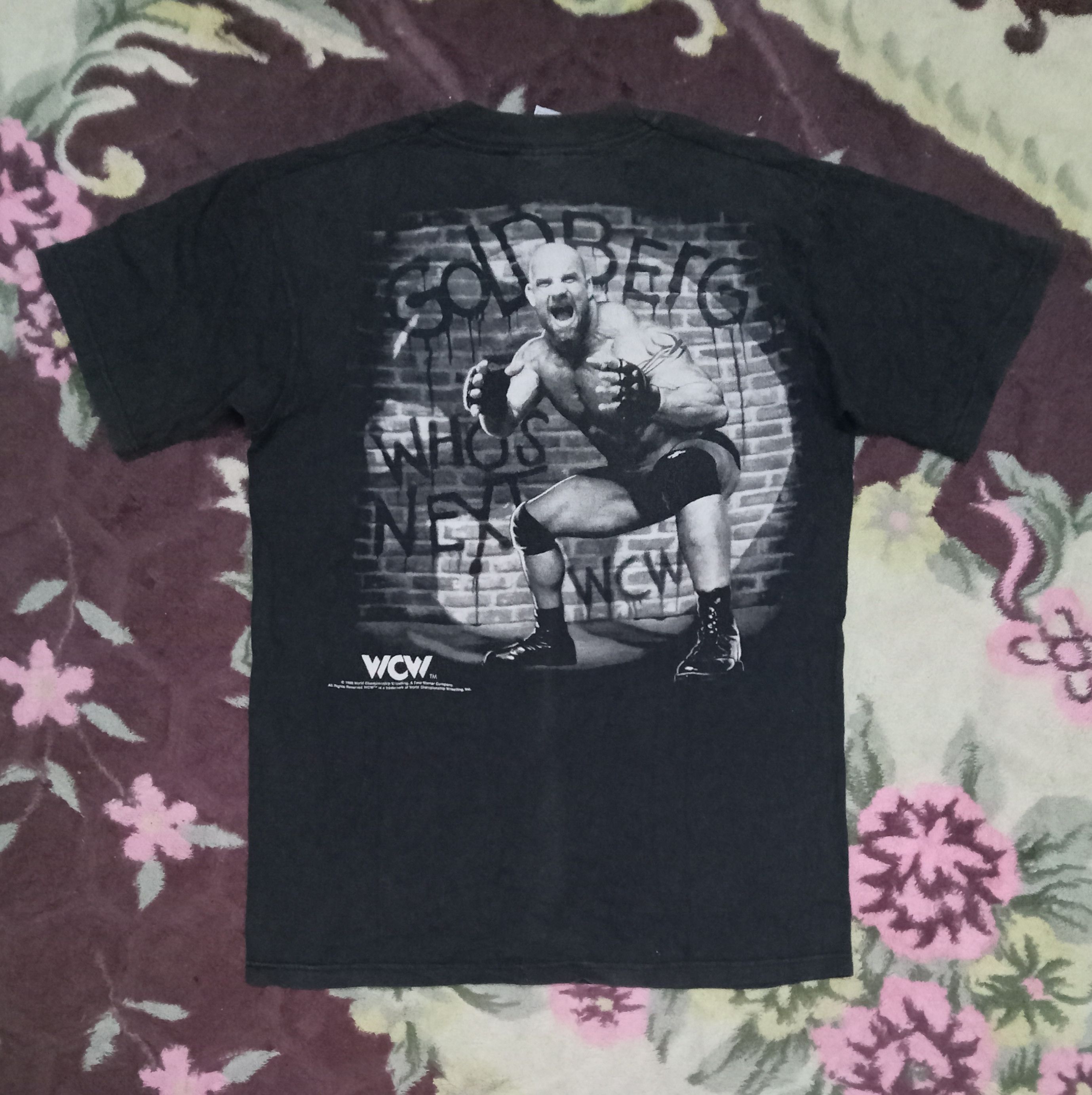 Fruit Of The Loom × Vintage Goldberg WCW 1998 Big Face Vintage T Shirt Size US S / EU 44-46 / 1 - 2 Thumbnail