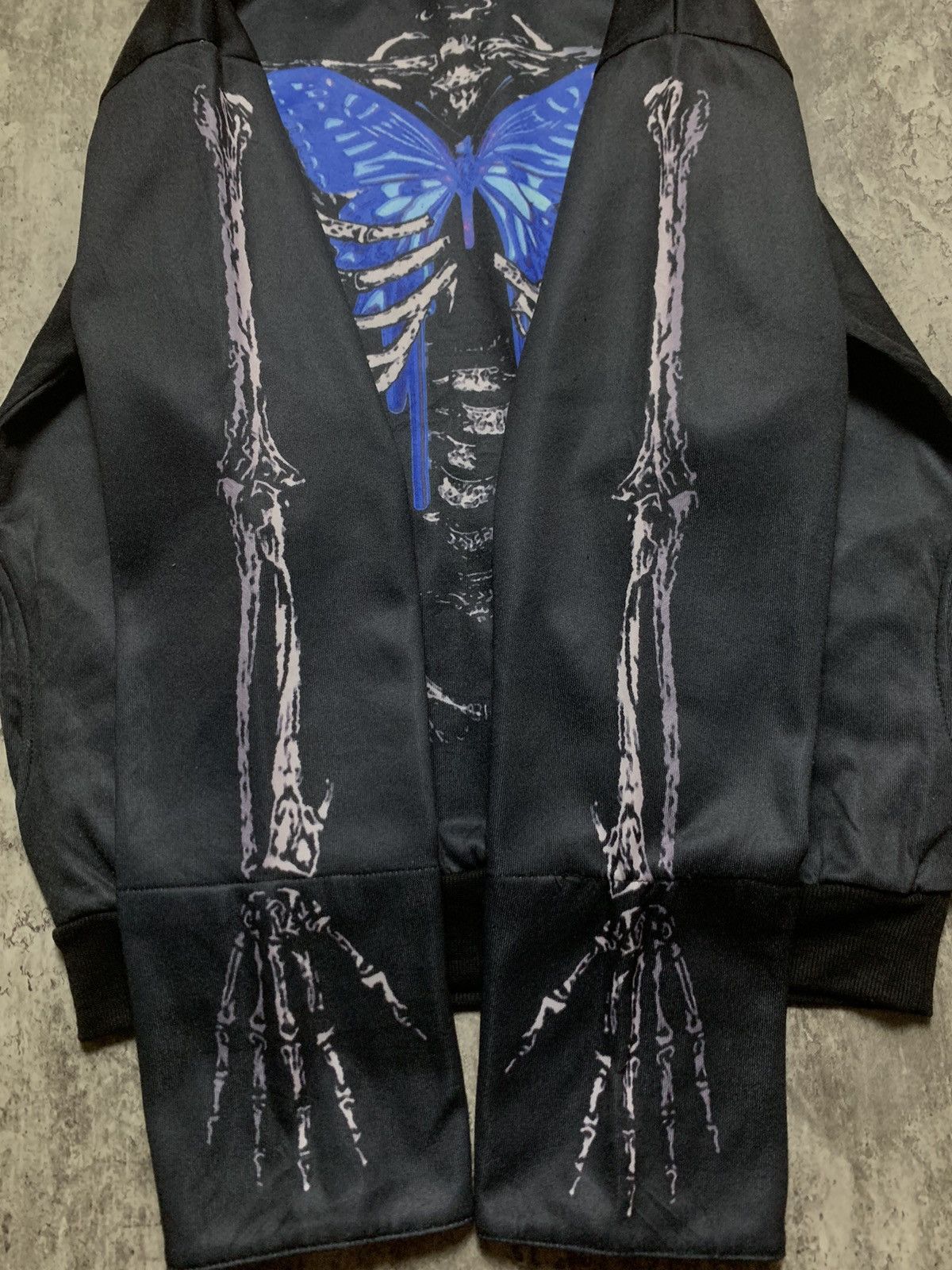 Japanese Brand Acdc Rag X Ray Skull Bones Psychedelic Butterfly Vkei Style Size ONE SIZE - 4 Thumbnail