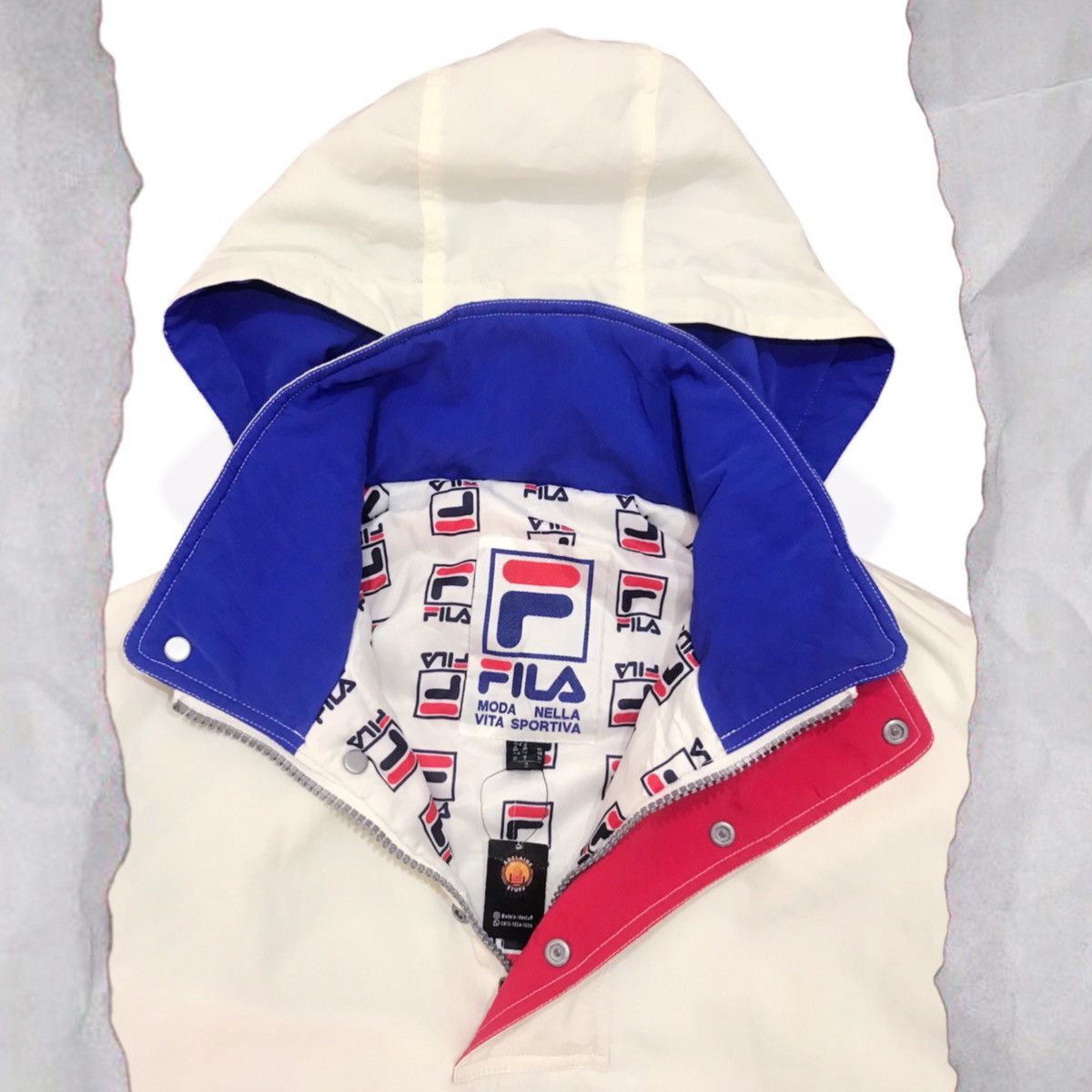 Fila × Vintage Fila 3Tone Half-Zip Jacket Size US S / EU 44-46 / 1 - 3 Thumbnail