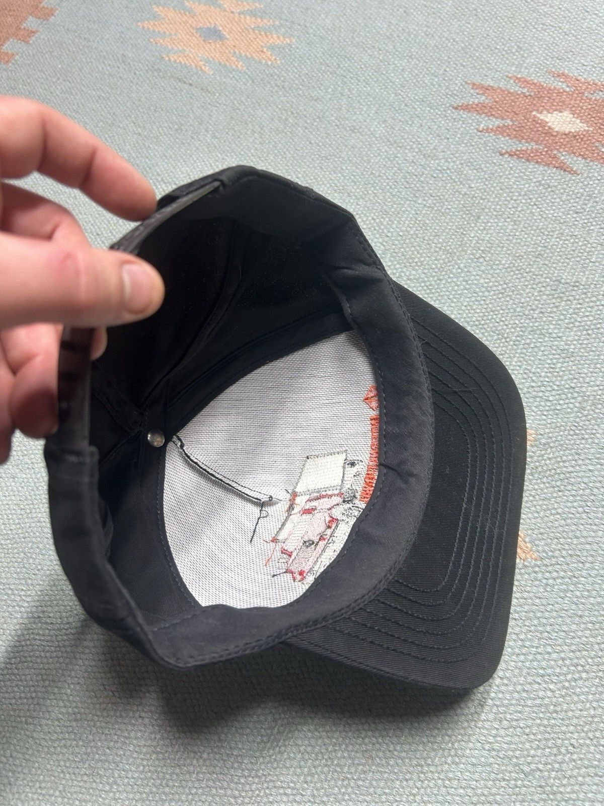 Vintage Vtg 80s 90s snapback hat international truck black USA made Size ONE SIZE - 6 Thumbnail