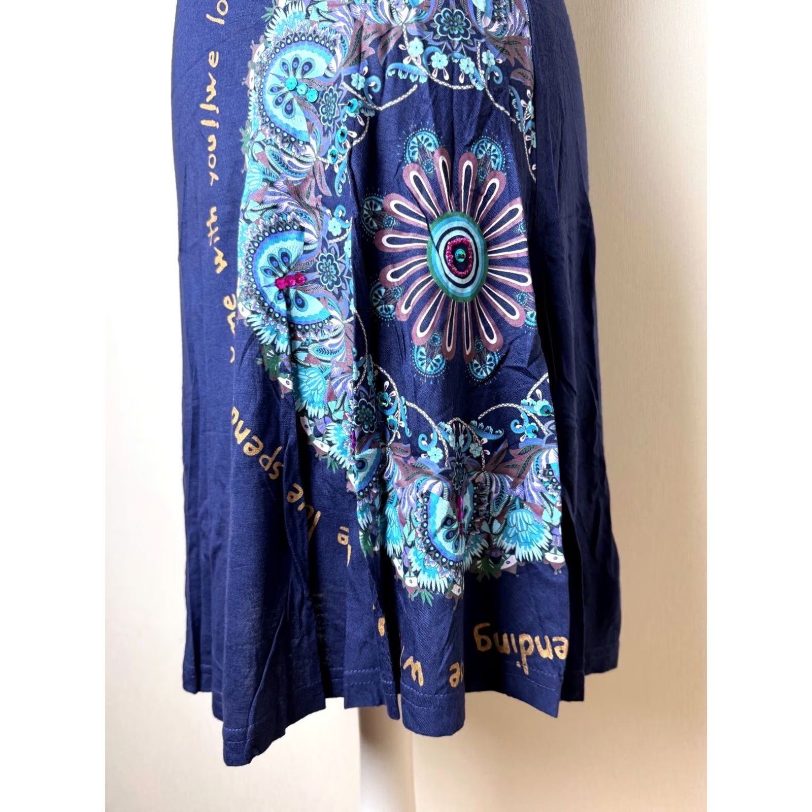 Desigual Desigual womens blue Skirt Size S Size 28" / US 6 / IT 42 - 2 Thumbnail