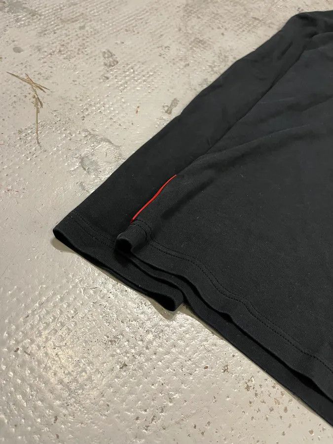 Prada Prada Black Cotton Red Linea Rossa Tape Longsleeve Polo Size US M / EU 48-50 / 2 - 7 Thumbnail