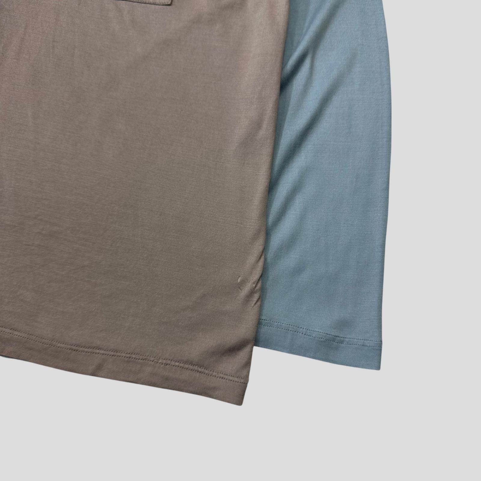 Prada Prada 2015 Two-tone Buttoned Dixie Blouse Top - M Size M / US 6-8 / IT 42-44 - 3 Thumbnail