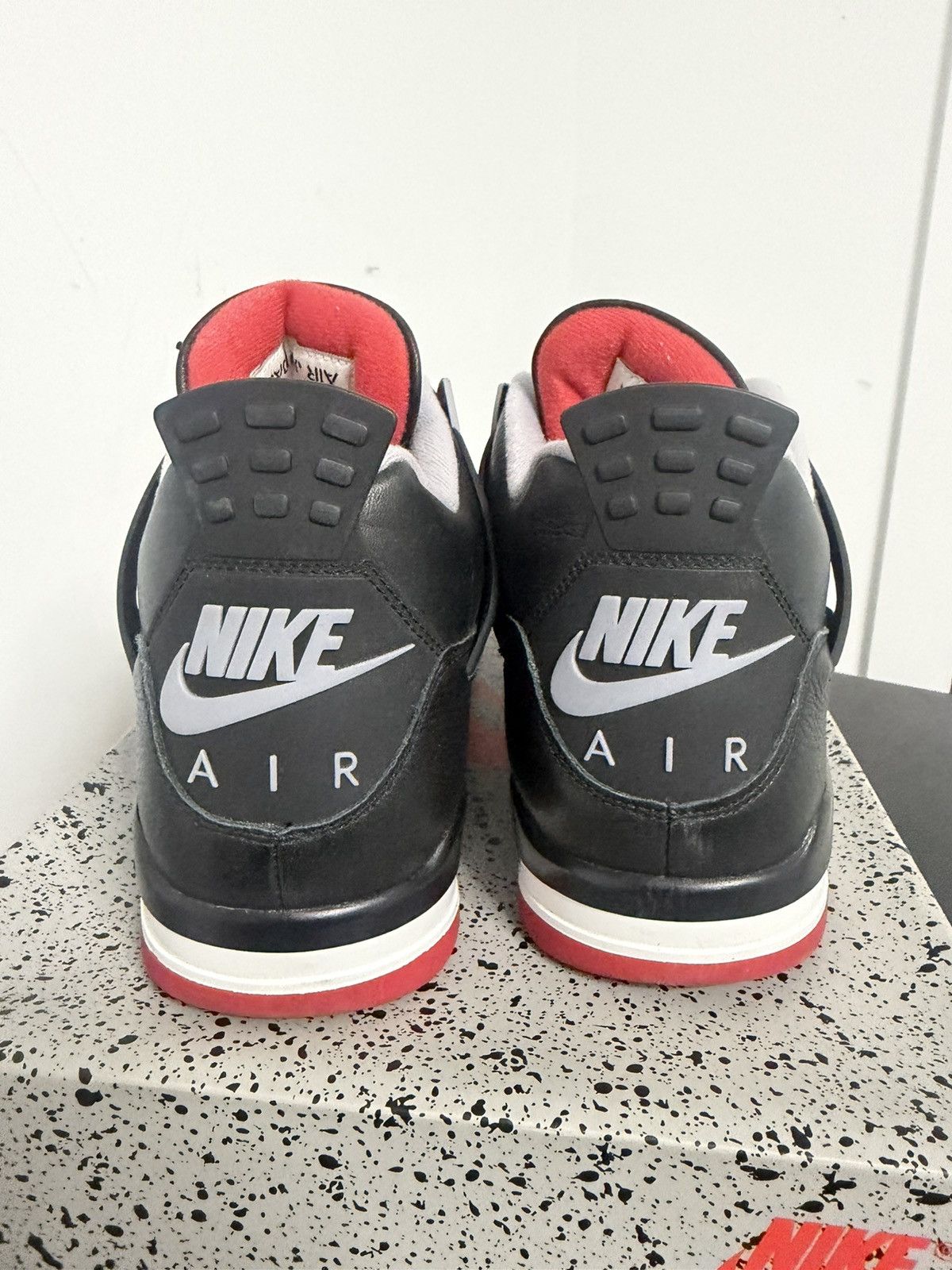 Jordan Brand Jordan Air Jordan 4 Retro Bred Reimagined Black/Fire Red Size US 12.5 / EU 45-46 - 8 Thumbnail
