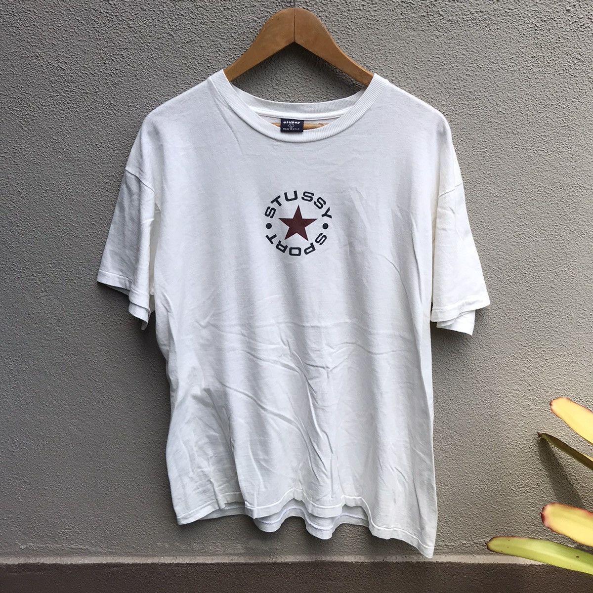 Vintage 90s STUSSY sport usa old skate tee