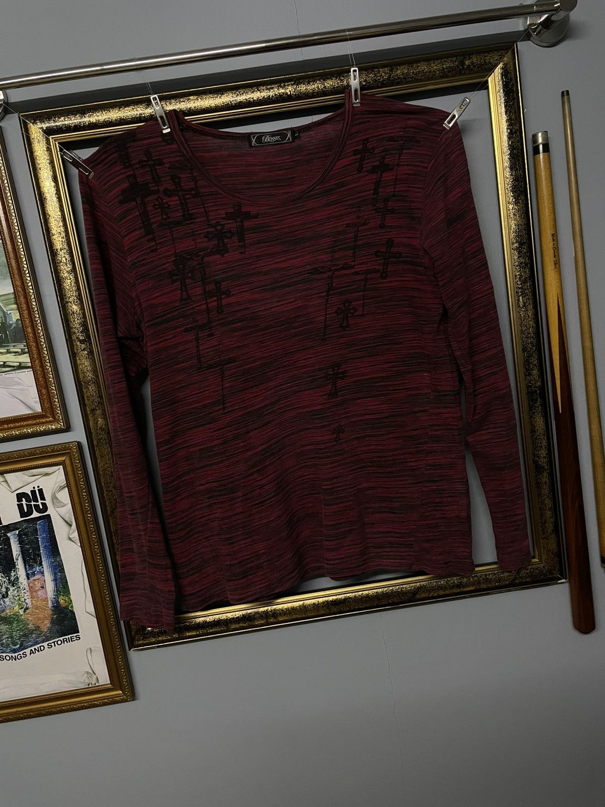 Hysteric Glamour Vintage Japan Designer Bonvet Multi Croos Jesus Longsleeve Size US M / EU 48-50 / 2 - 2 Thumbnail