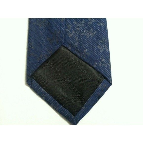 Calvin Klein CALVIN KLEIN MENS NEW BLUE 69%VISCOSE 31%SILK TIE WIDTH:3" Size ONE SIZE - 3 Thumbnail
