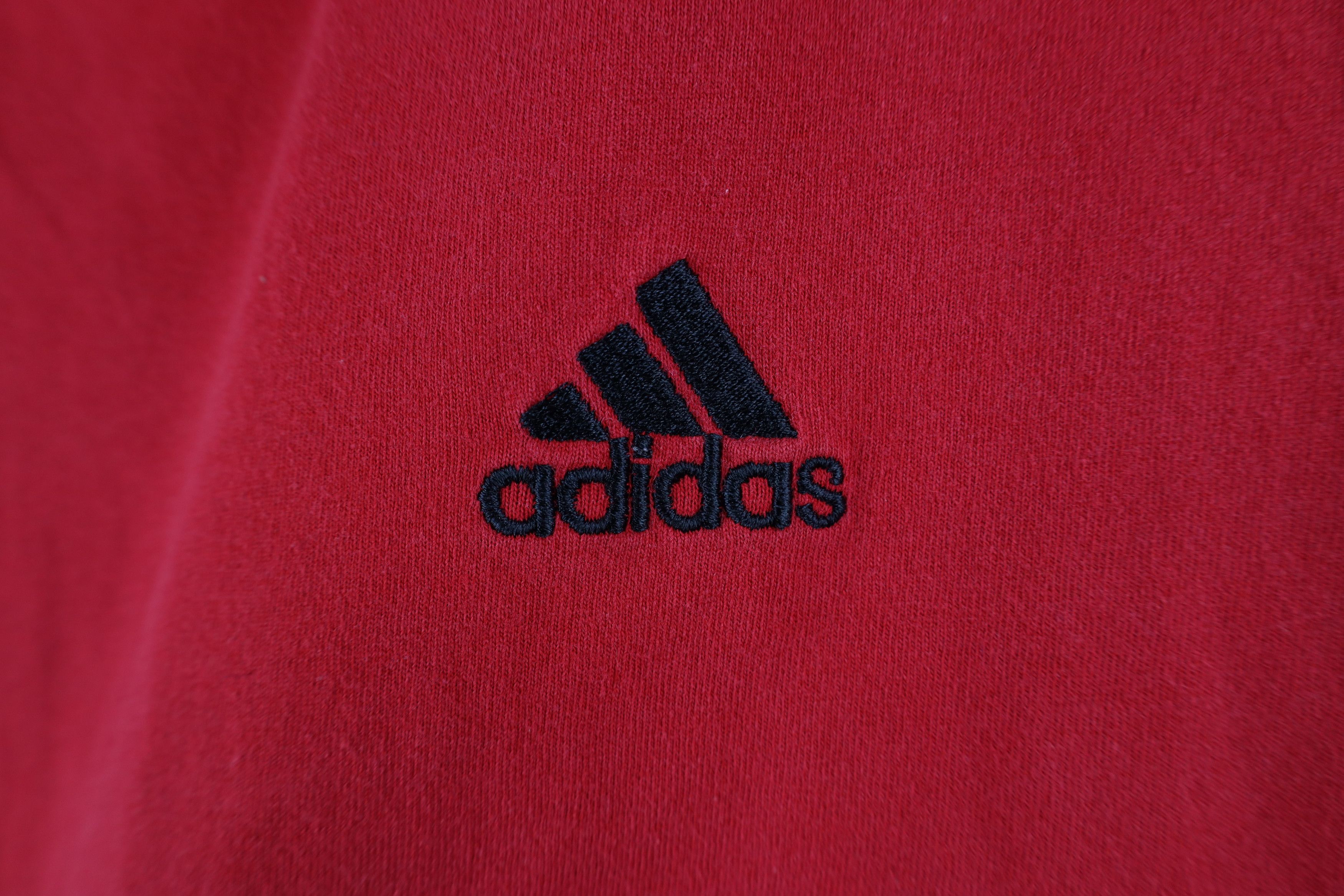 Adidas × Vintage Vintage Y2K 2003 Adidas Spell Out Short Sleeve T-Shirt Red Size US L / EU 52-54 / 3 - 4 Thumbnail